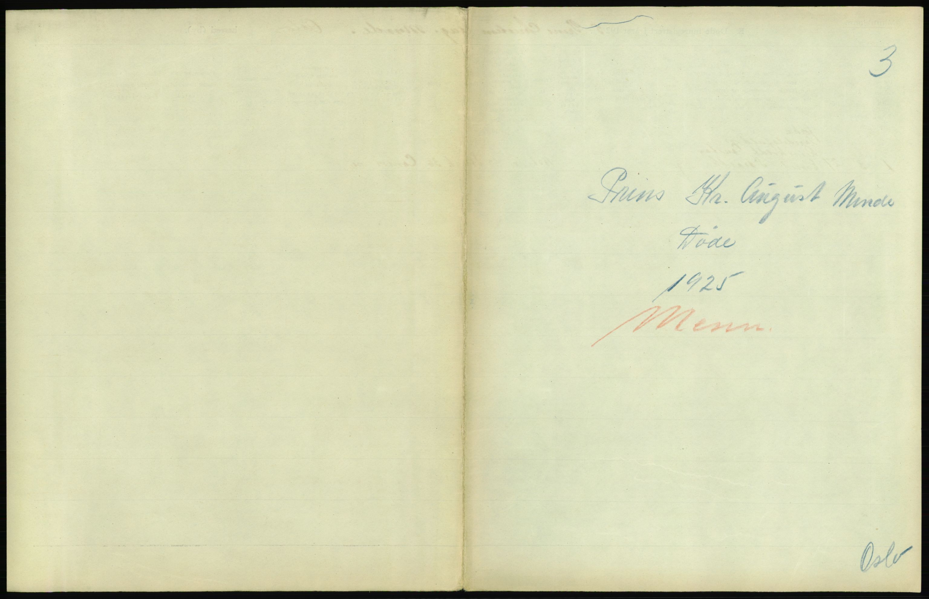 Statistisk sentralbyrå, Sosiodemografiske emner, Befolkning, AV/RA-S-2228/D/Df/Dfc/Dfce/L0009: Oslo: Døde menn, 1925, s. 415