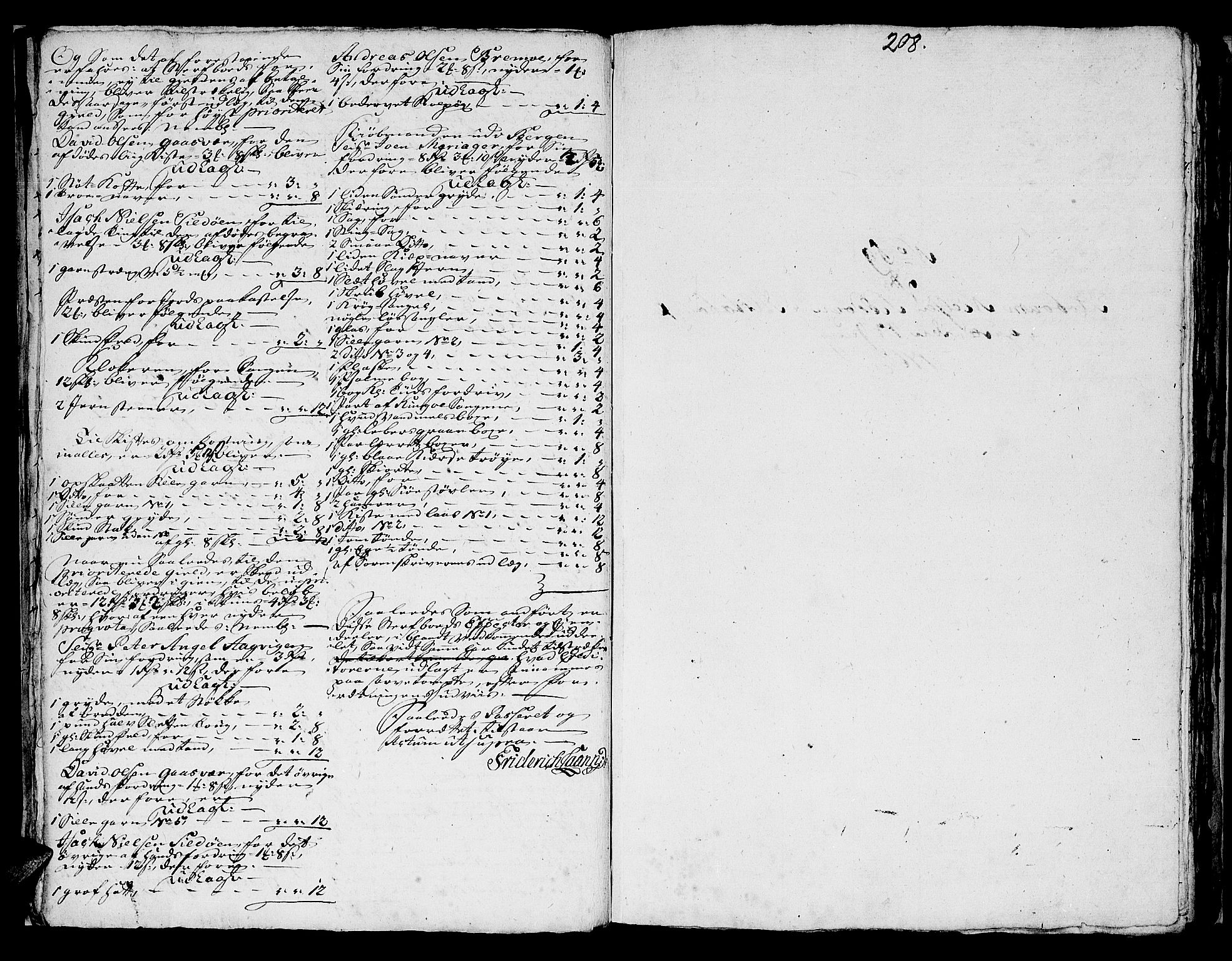 Helgeland sorenskriveri, AV/SAT-A-0004/3/3A/L0051: Konseptprotokoll 36, 1762, s. 207b-208a