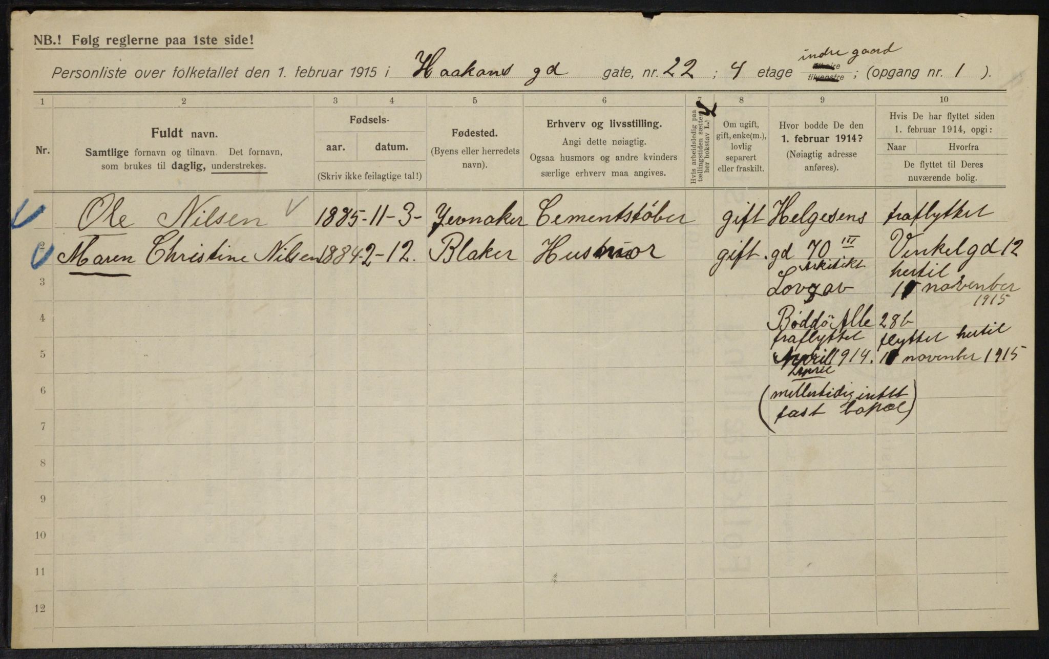 OBA, Kommunal folketelling 1.2.1915 for Kristiania, 1915, s. 42635