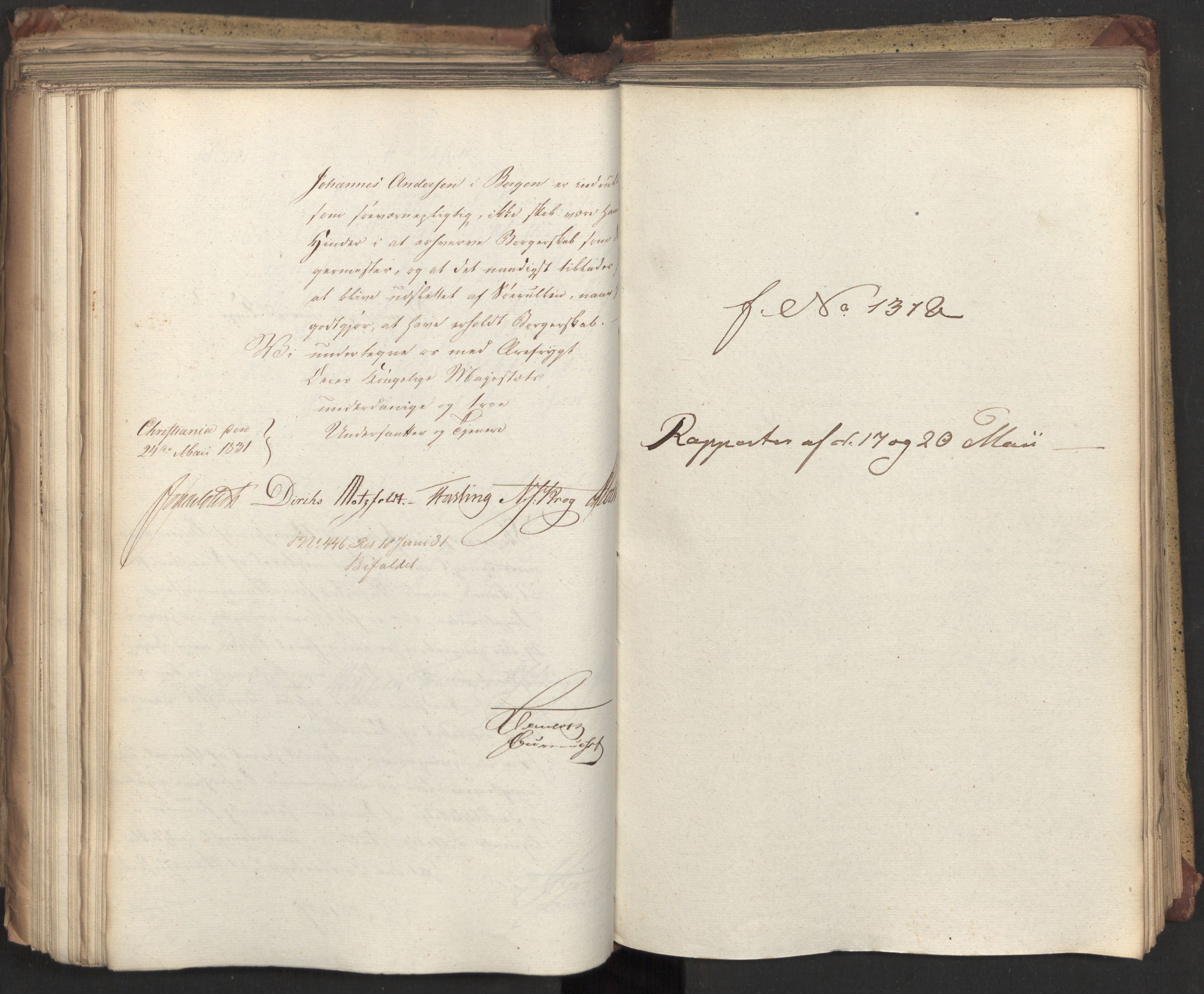 Statsrådsavdelingen i Stockholm, AV/RA-S-1003/D/Da/L0071: Regjeringsinnstillinger nr. 1222-1364, 1831, s. 403