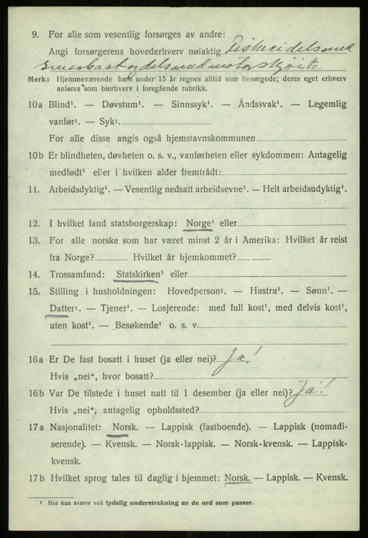 SATØ, Folketelling 1920 for 1935 Helgøy herred, 1920, s. 2032