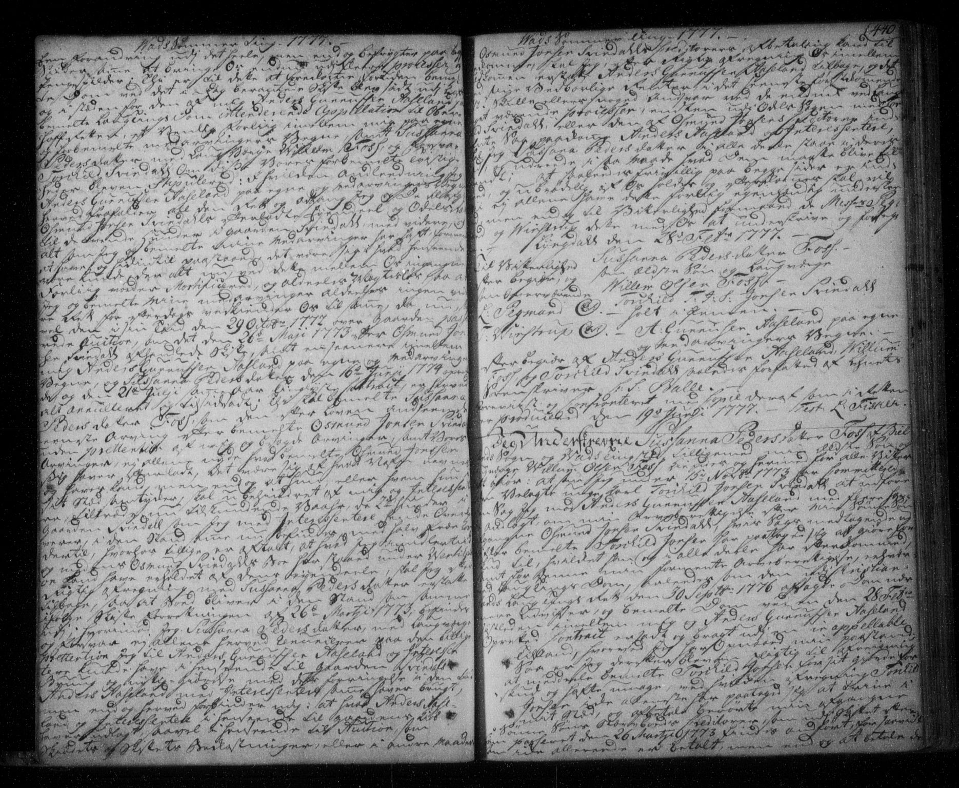Lister sorenskriveri, SAK/1221-0003/G/Gb/L0014: Pantebok nr. 8, 1772-1779, s. 440