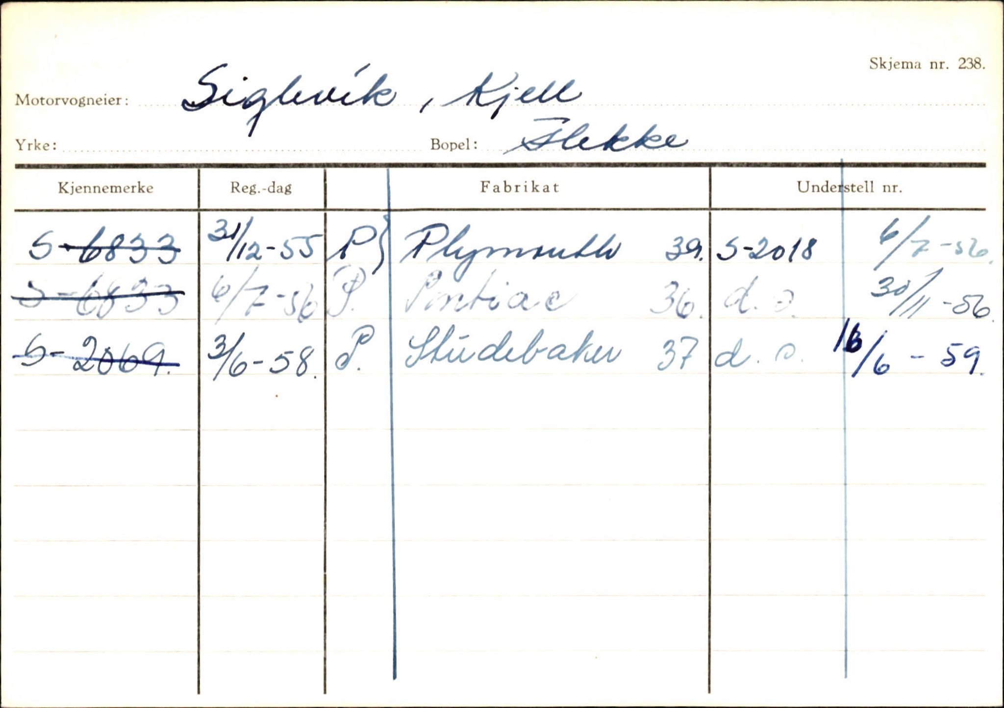 Statens vegvesen, Sogn og Fjordane vegkontor, SAB/A-5301/4/F/L0126: Eigarregister Fjaler M-Å. Leikanger A-Å, 1945-1975, s. 168