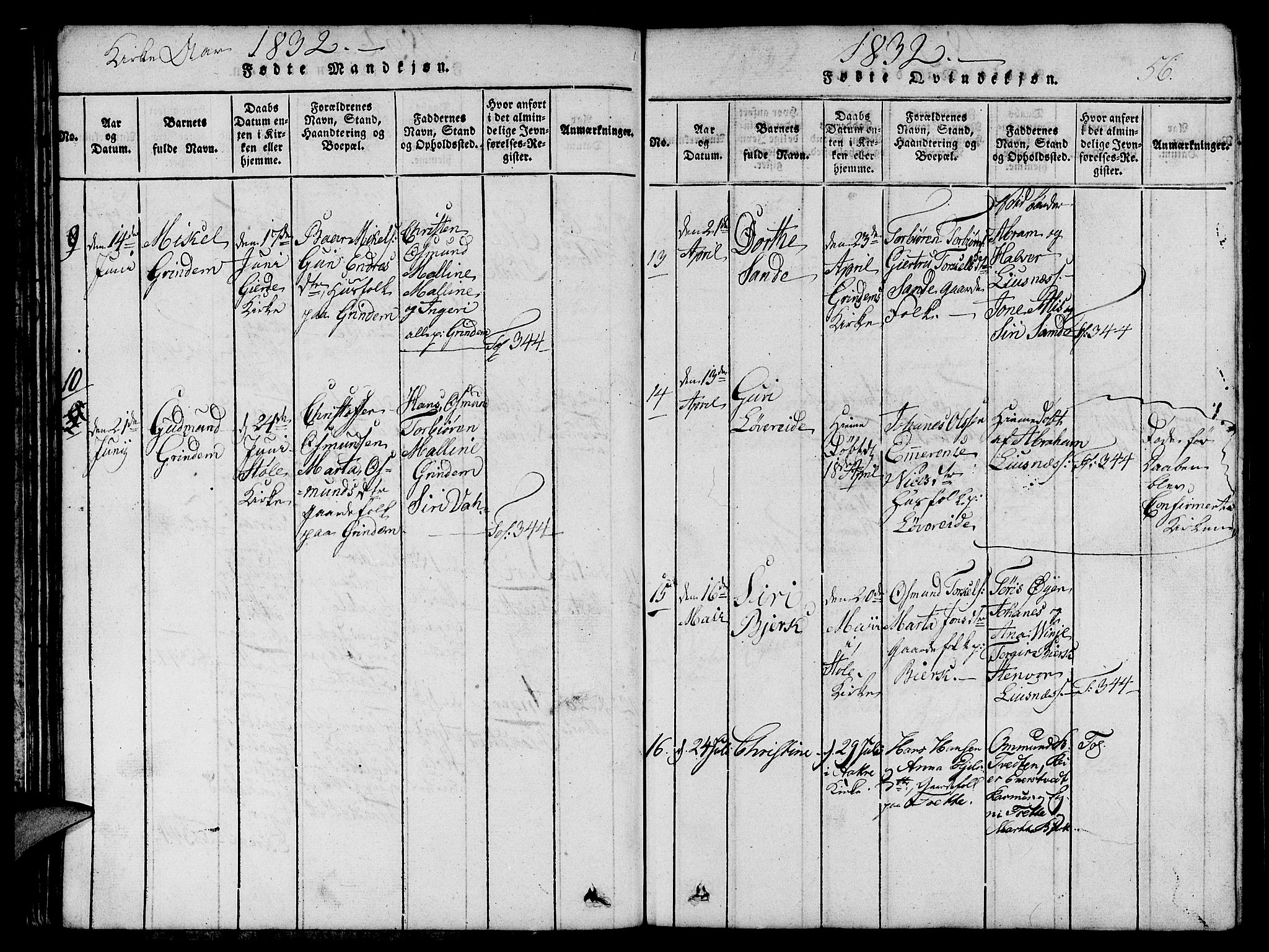 Etne sokneprestembete, AV/SAB-A-75001/H/Hab: Klokkerbok nr. C 1, 1816-1841, s. 56