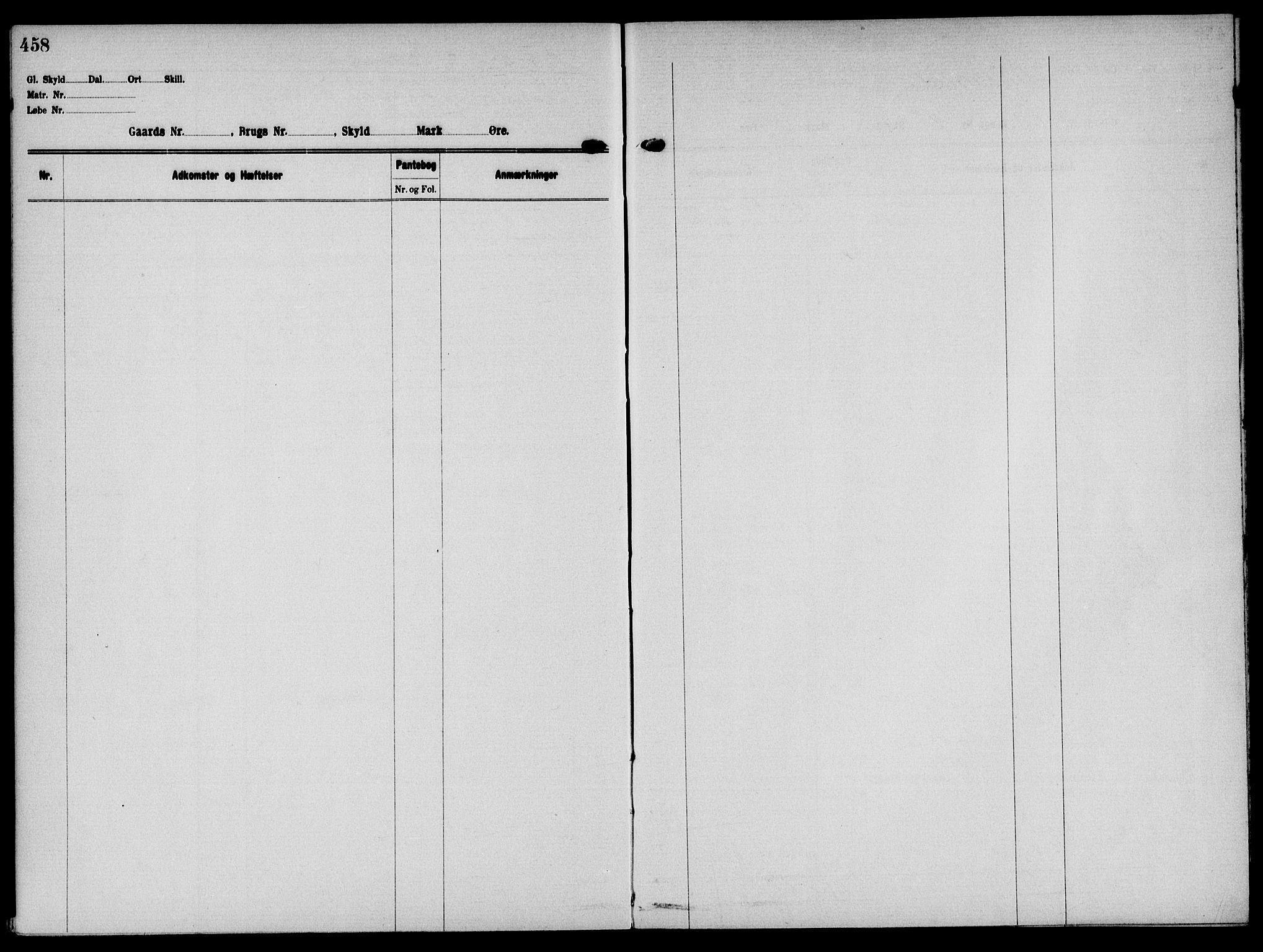 Solør tingrett, AV/SAH-TING-008/H/Ha/Hak/L0005: Panteregister nr. V, 1900-1935, s. 458