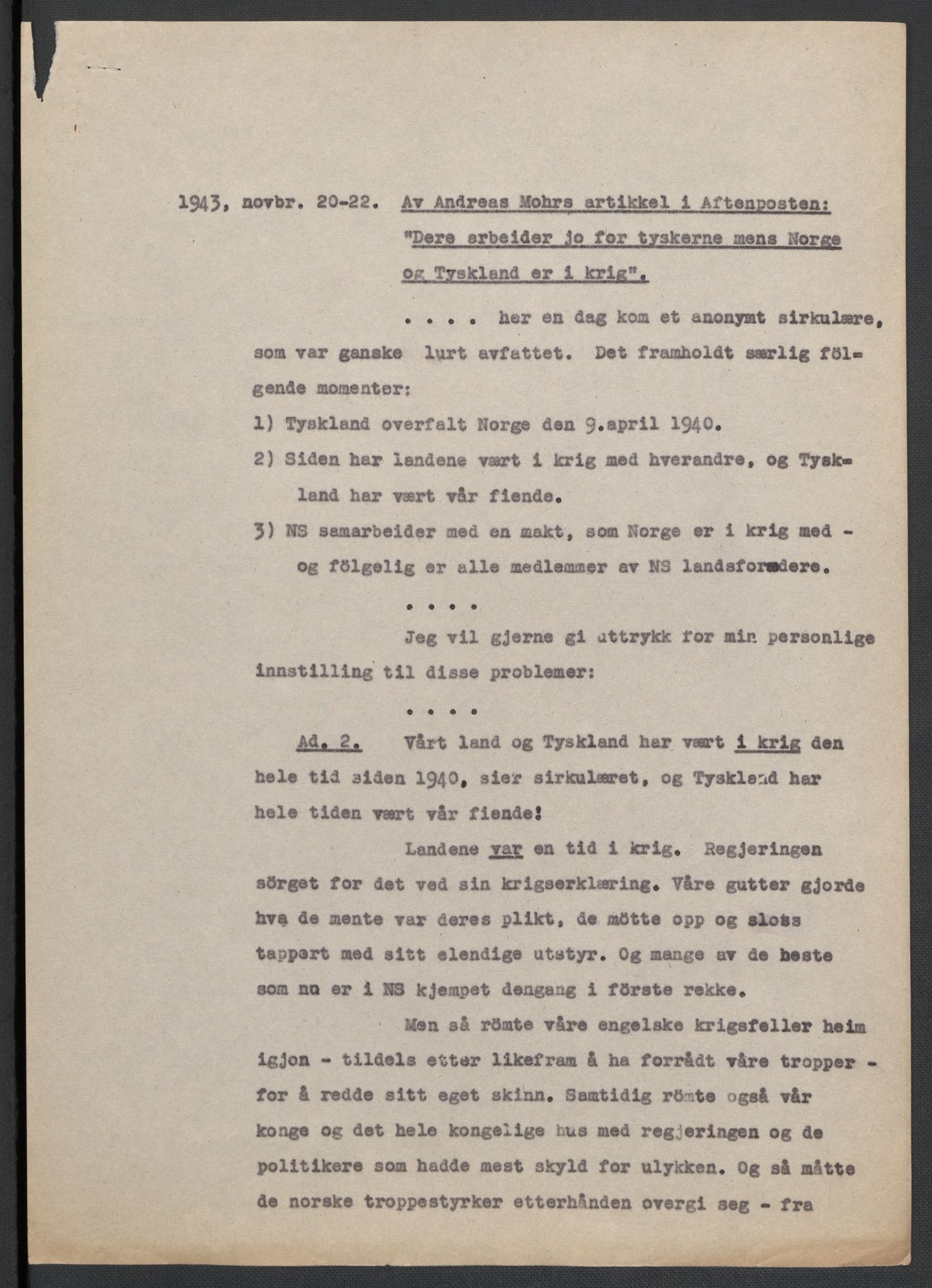 Landssvikarkivet, Oslo politikammer, AV/RA-S-3138-01/D/Da/L0003: Dnr. 29, 1945, s. 662