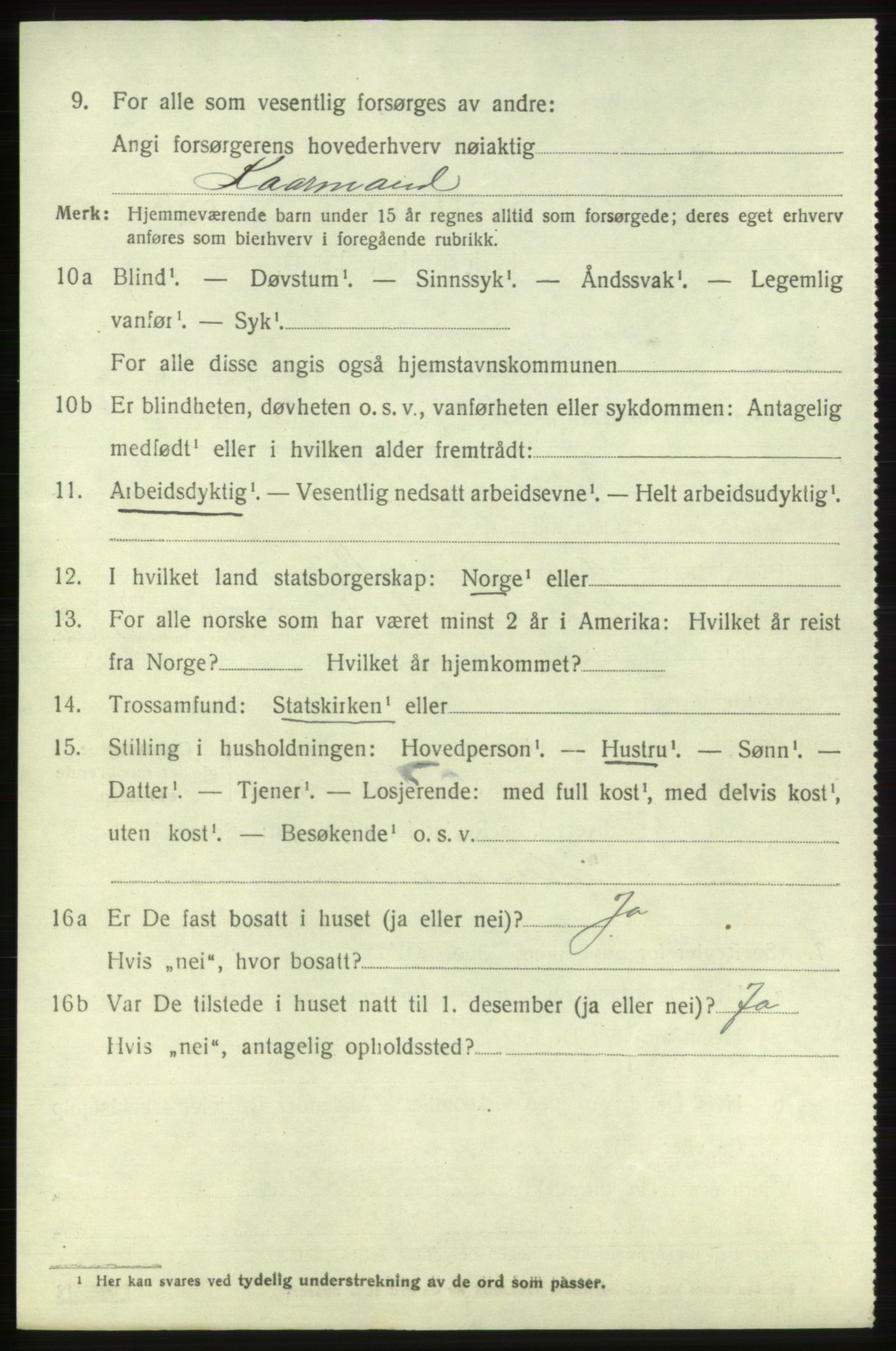 SAB, Folketelling 1920 for 1211 Etne herred, 1920, s. 2400