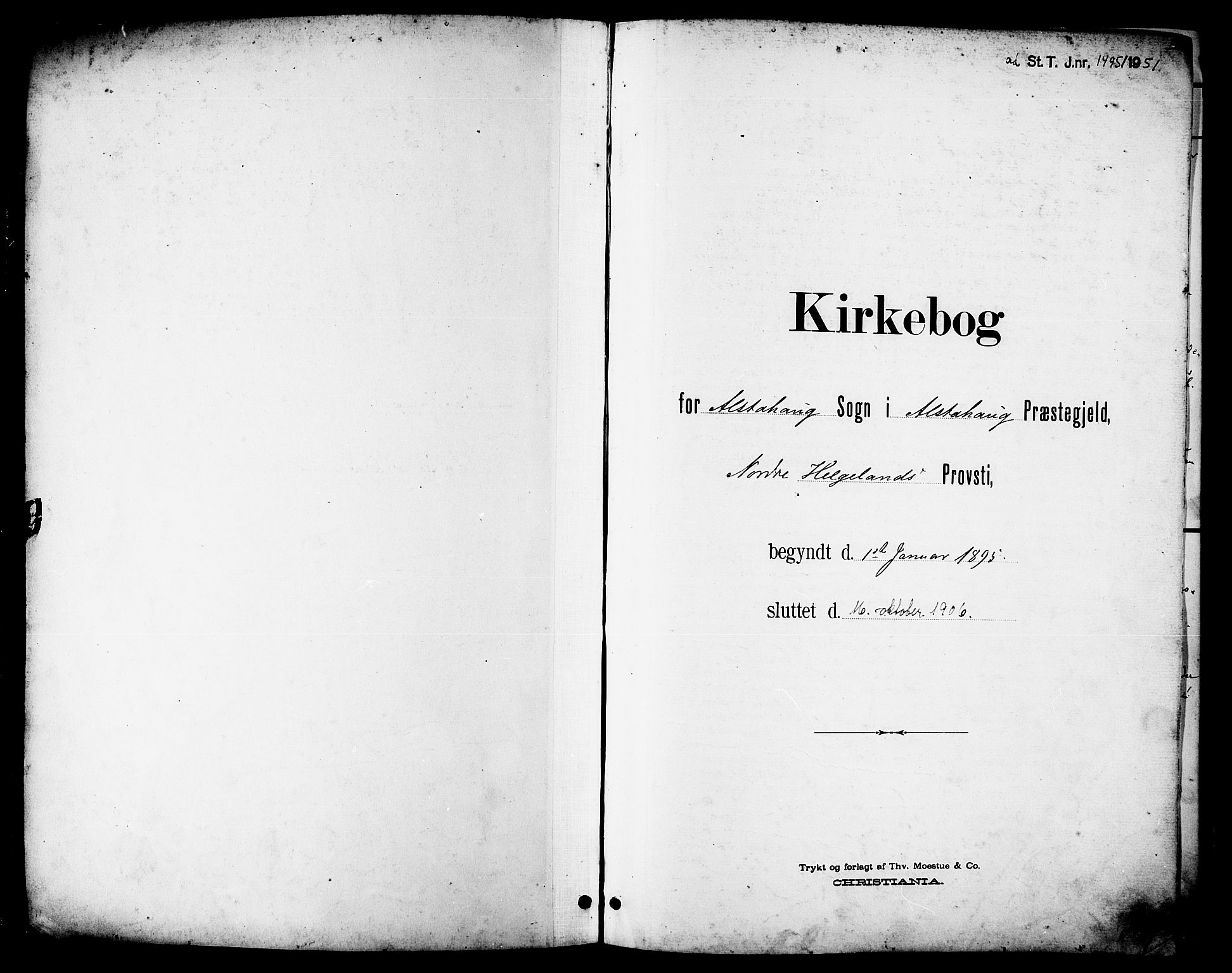 Ministerialprotokoller, klokkerbøker og fødselsregistre - Nordland, SAT/A-1459/830/L0463: Klokkerbok nr. 830C05, 1895-1906