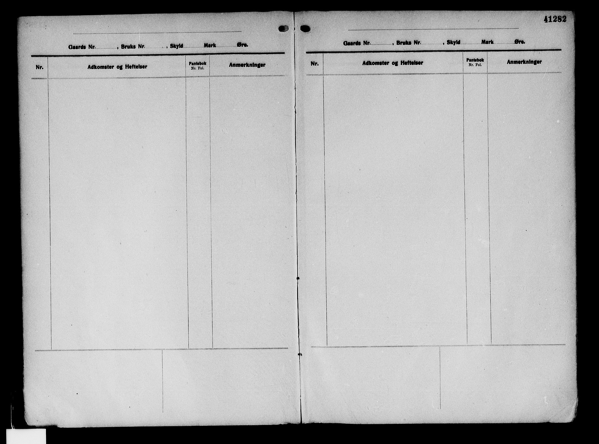 Aker herredsskriveri, SAO/A-10896/G/Ga/Gab/Gaba/L0070: Panteregister nr. I 70, 1927-1950, s. 41282