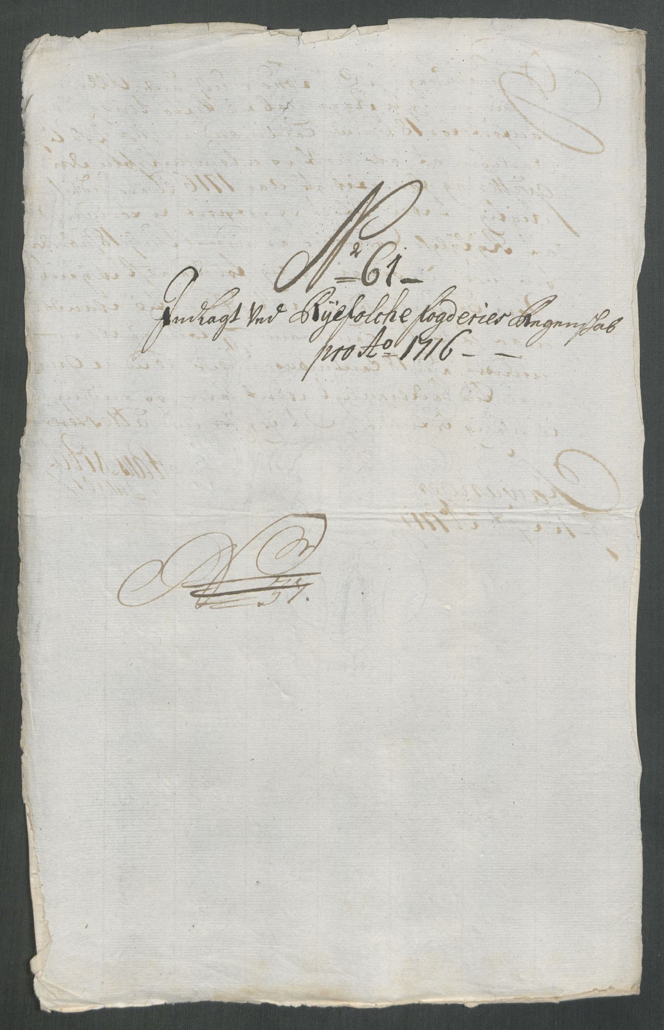 Rentekammeret inntil 1814, Reviderte regnskaper, Fogderegnskap, RA/EA-4092/R47/L2869: Fogderegnskap Ryfylke, 1716, s. 303