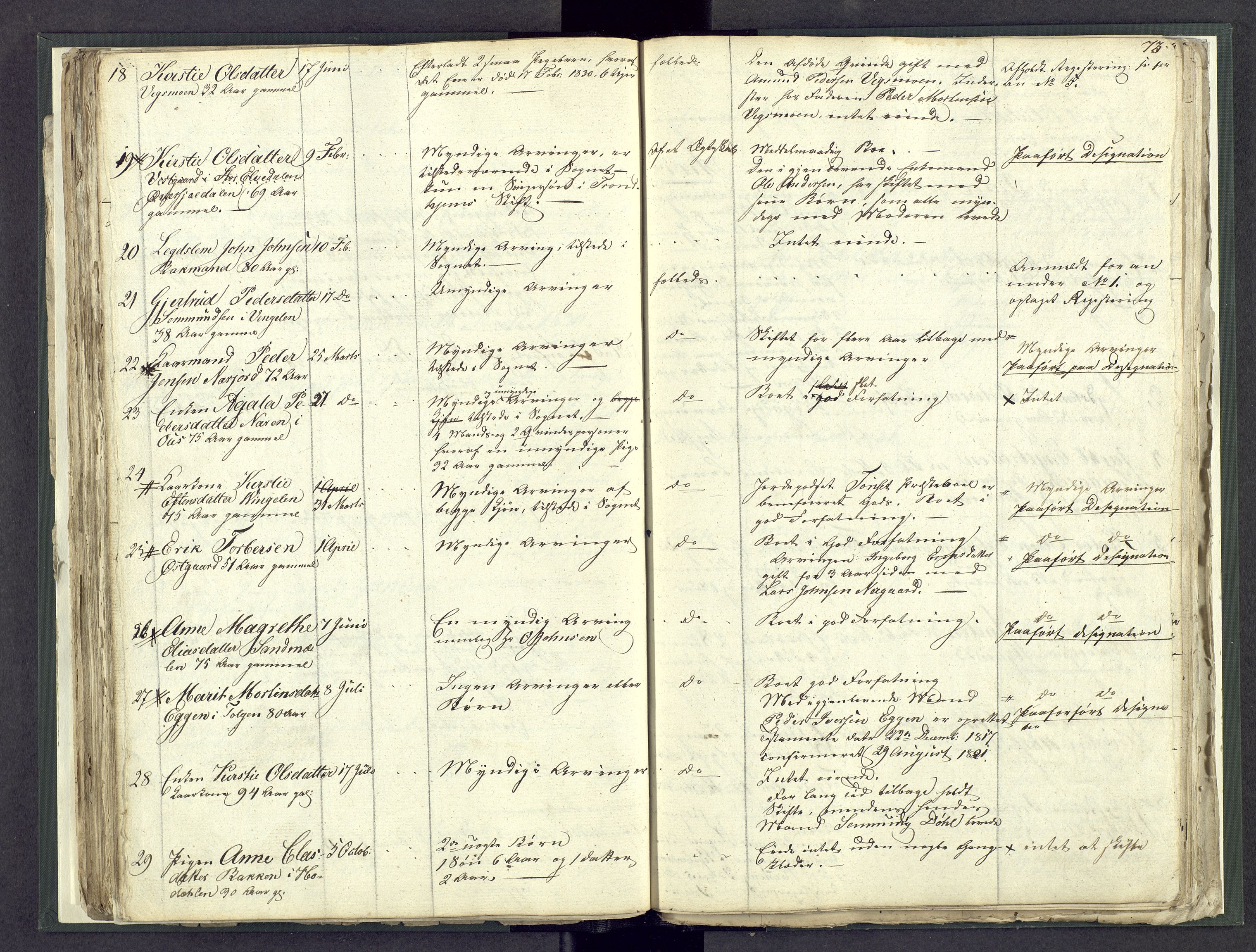 Østerdalen sorenskriveri, AV/SAH-TING-032/J/Jd/L0003: Dødsfallsjournal, 1829-1834, s. 73