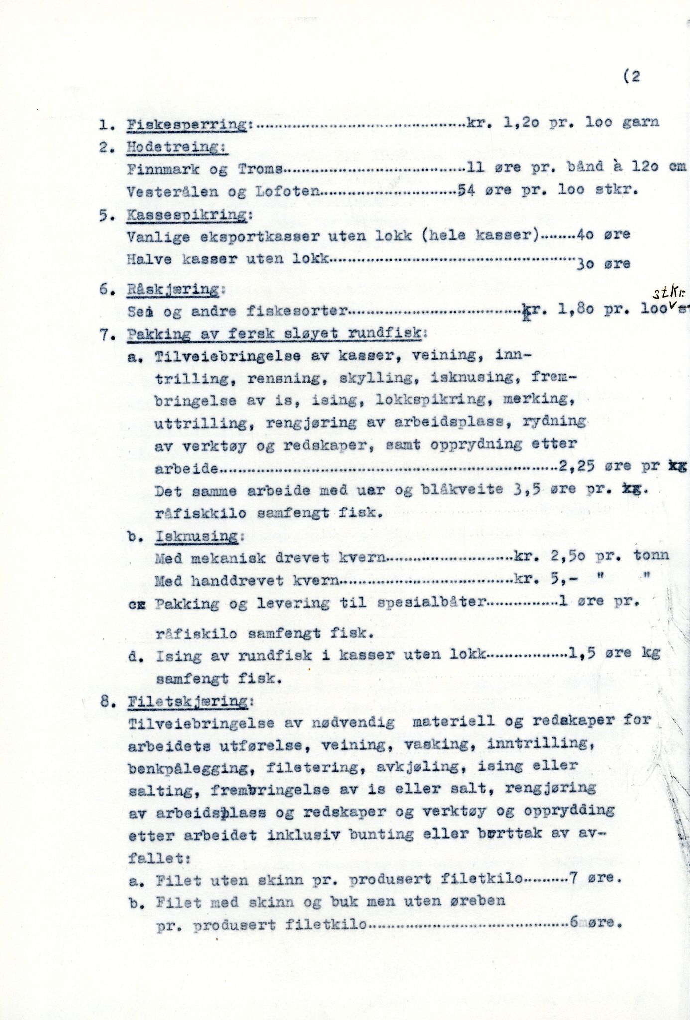 Vardø Fiskersamvirkelag, VAMU/A-0037/D/Da/L0007: Korrespondanse St-Tr, 1947-1950