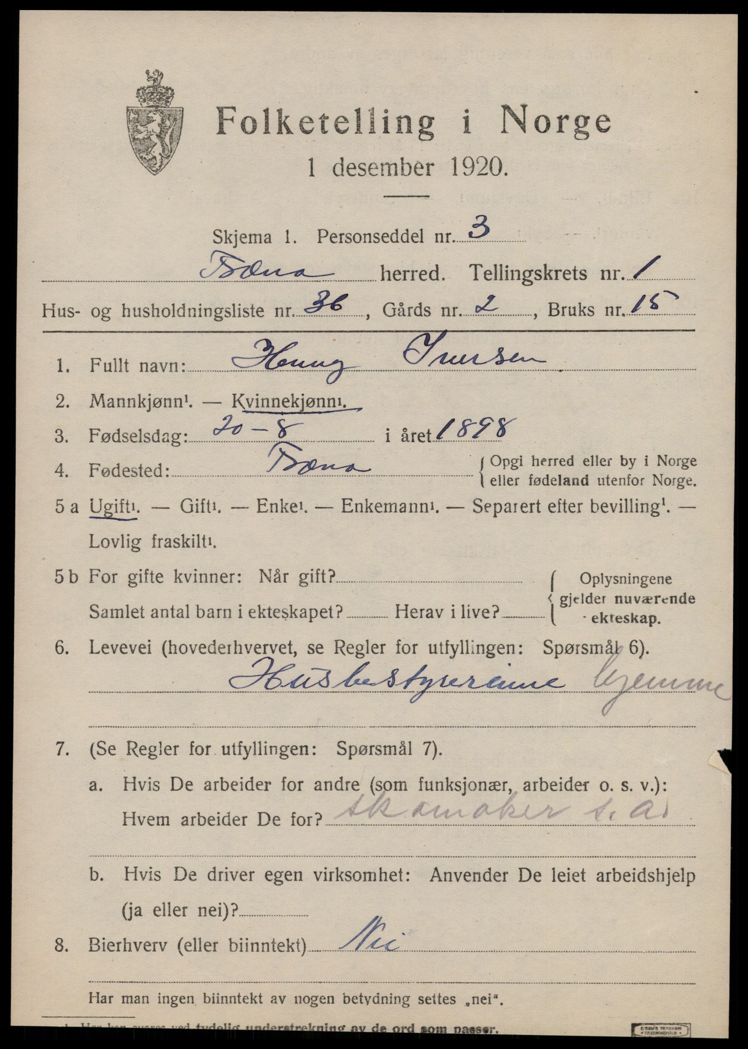 SAT, Folketelling 1920 for 1548 Fræna herred, 1920, s. 1521