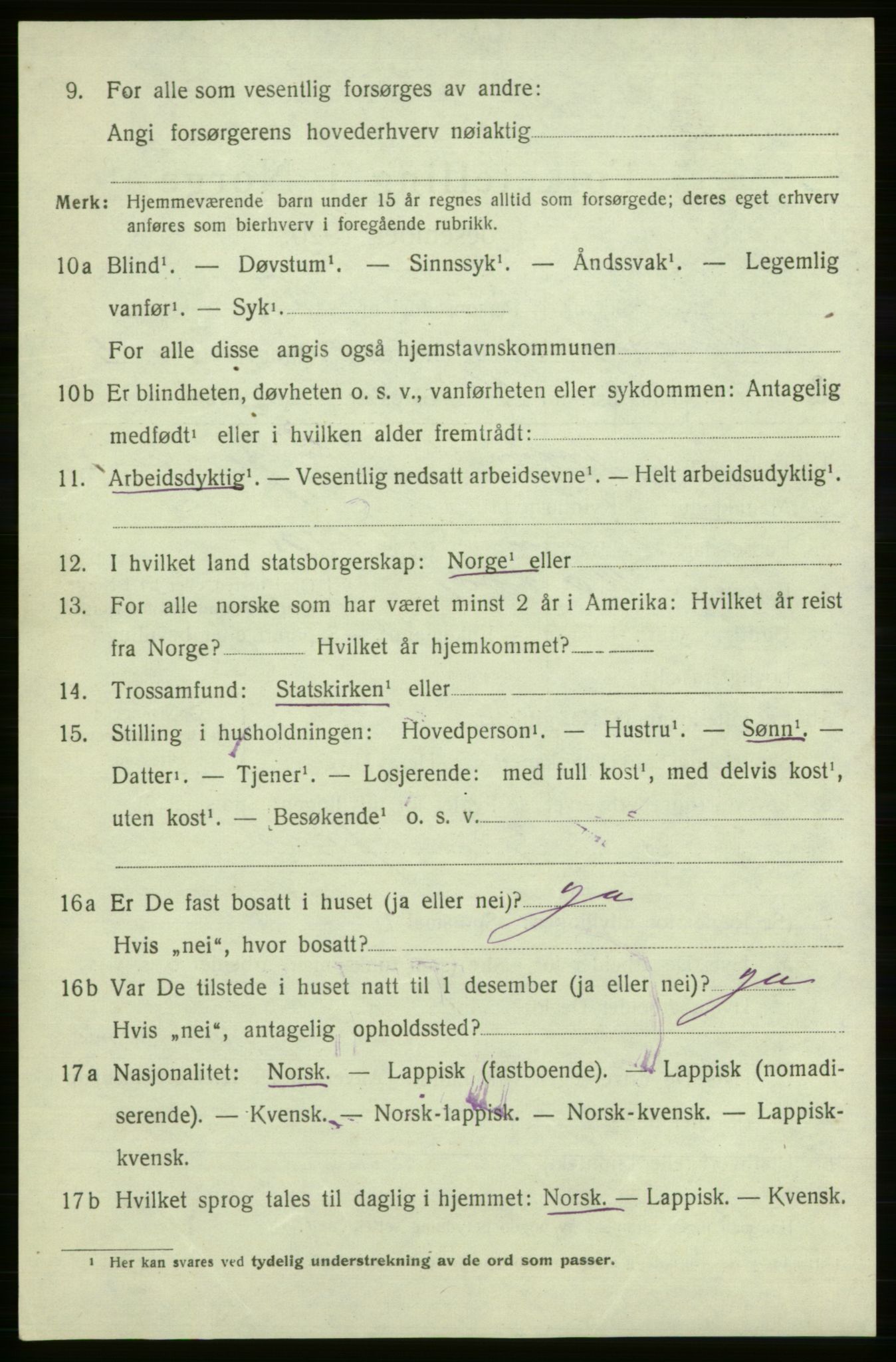 SATØ, Folketelling 1920 for 2018 Måsøy herred, 1920, s. 2587