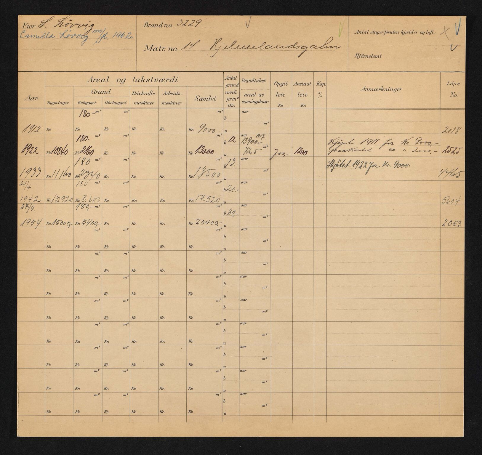 Stavanger kommune. Skattetakstvesenet, BYST/A-0440/F/Fa/Faa/L0018/0008: Skattetakstkort / Hjelmelandsgata 11 - 30