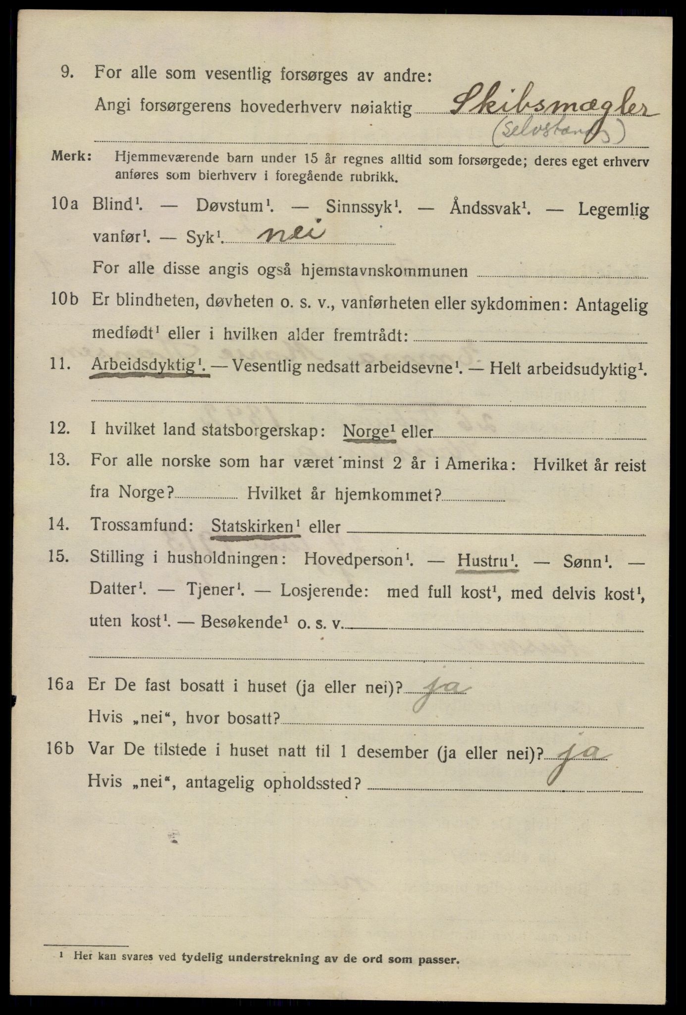 SAO, Folketelling 1920 for 0301 Kristiania kjøpstad, 1920, s. 145380