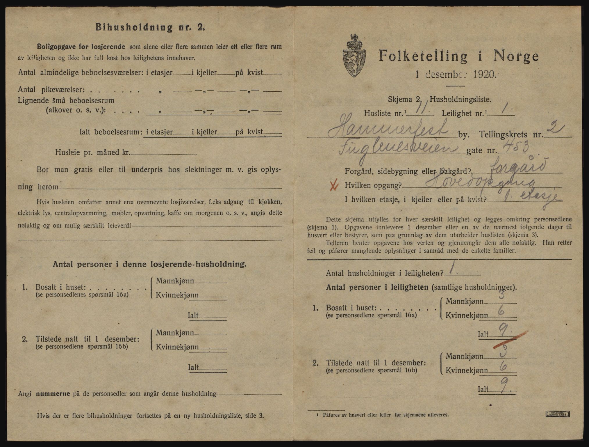 SATØ, Folketelling 1920 for 2001 Hammerfest kjøpstad, 1920, s. 1918