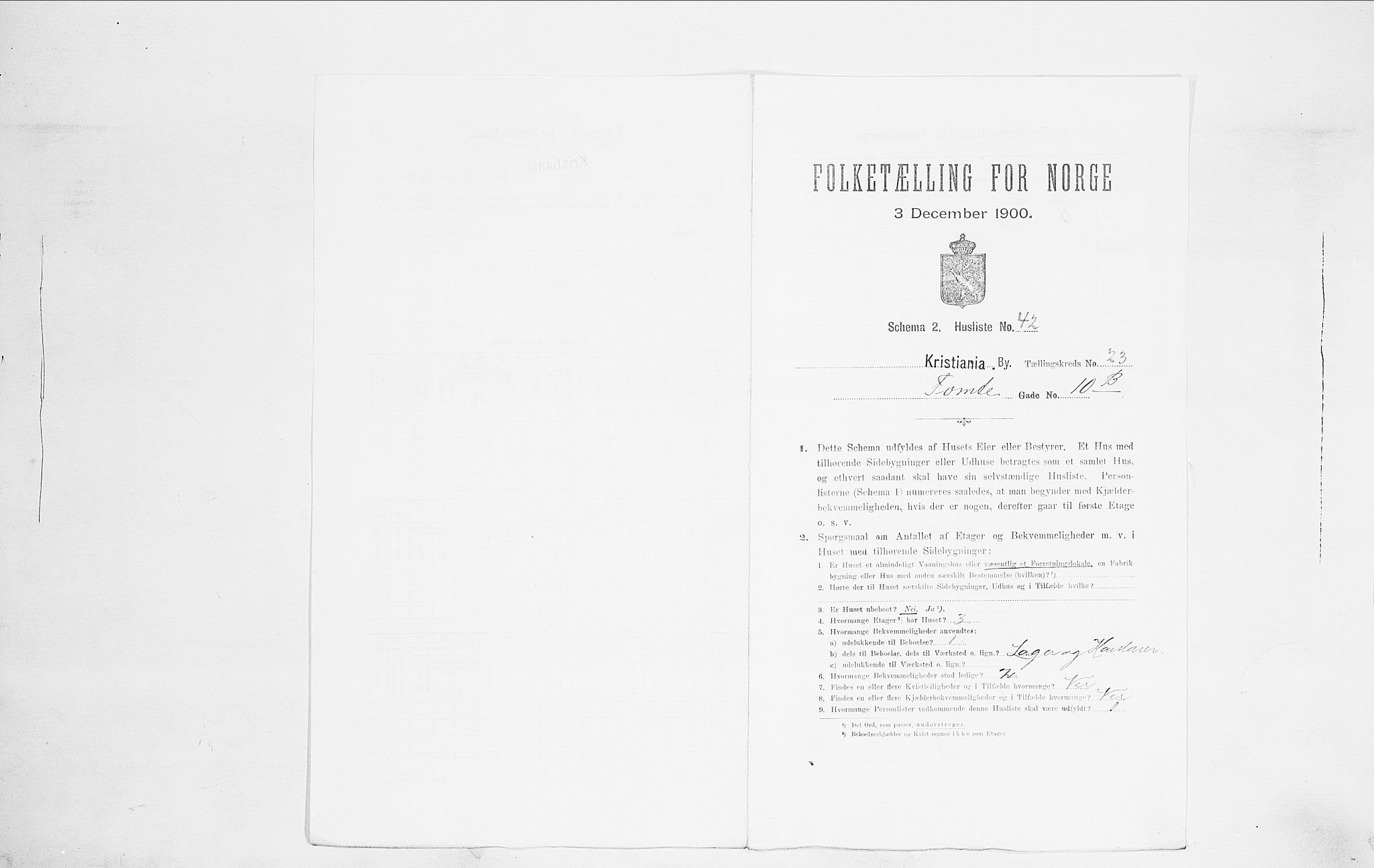 SAO, Folketelling 1900 for 0301 Kristiania kjøpstad, 1900, s. 102322