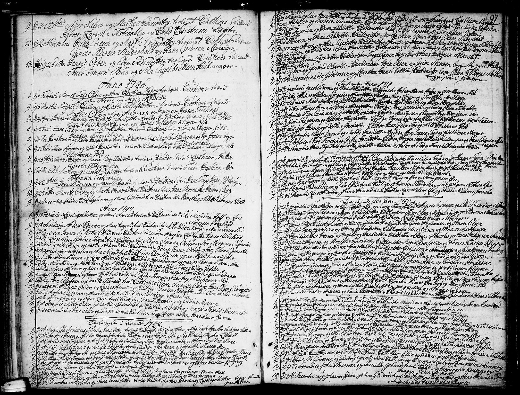 Idd prestekontor Kirkebøker, SAO/A-10911/F/Fa/L0001: Ministerialbok nr. I 1, 1720-1769, s. 97