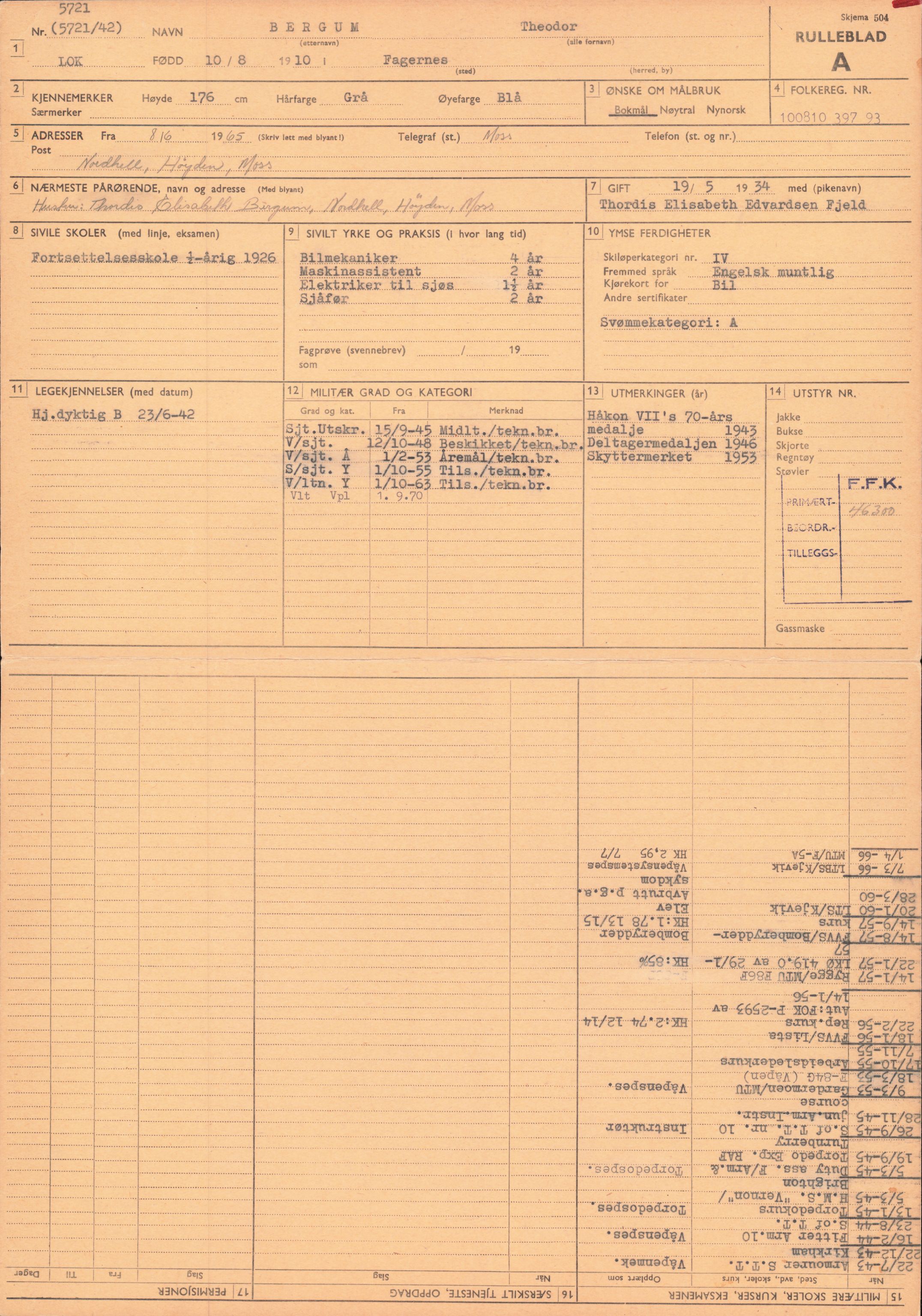 Forsvaret, Forsvarets overkommando/Luftforsvarsstaben, RA/RAFA-4079/P/Pa/L0024: Personellpapirer, 1910, s. 59