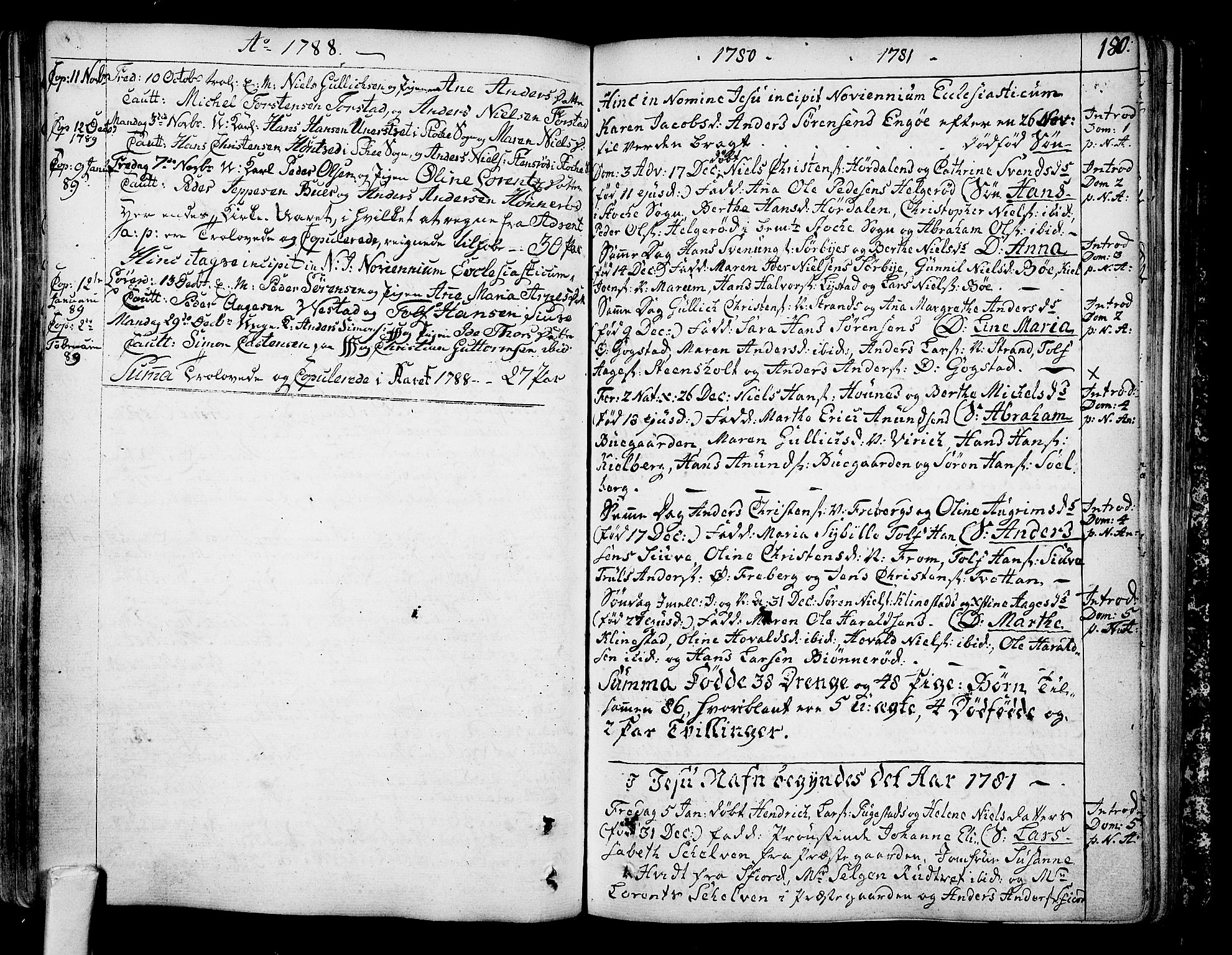 Sandar kirkebøker, AV/SAKO-A-243/F/Fa/L0002: Ministerialbok nr. 2, 1733-1788, s. 180