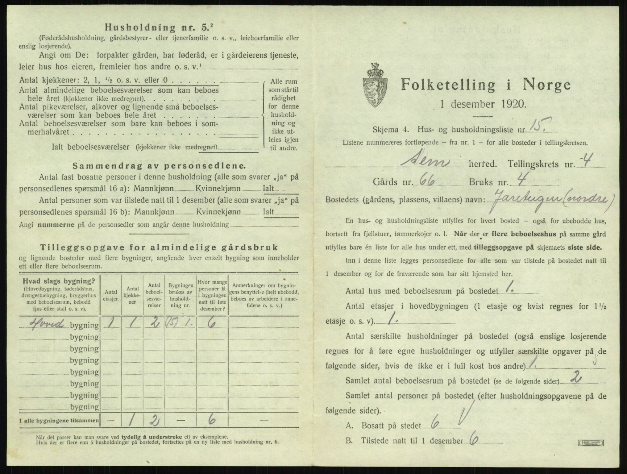 SAKO, Folketelling 1920 for 0721 Sem herred, 1920, s. 773