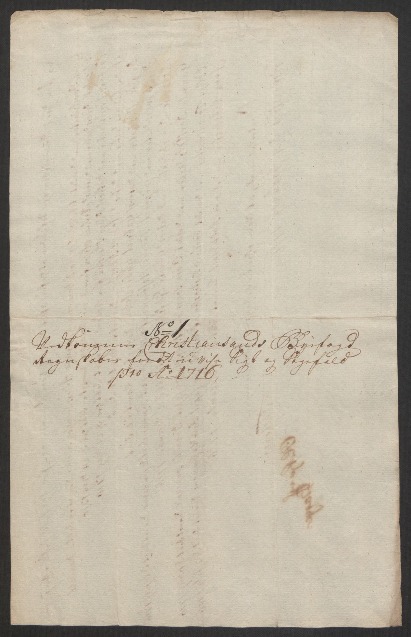 Rentekammeret inntil 1814, Reviderte regnskaper, Byregnskaper, AV/RA-EA-4066/R/Rm/L0285: [M18] Sikt og sakefall, 1681-1718, s. 524