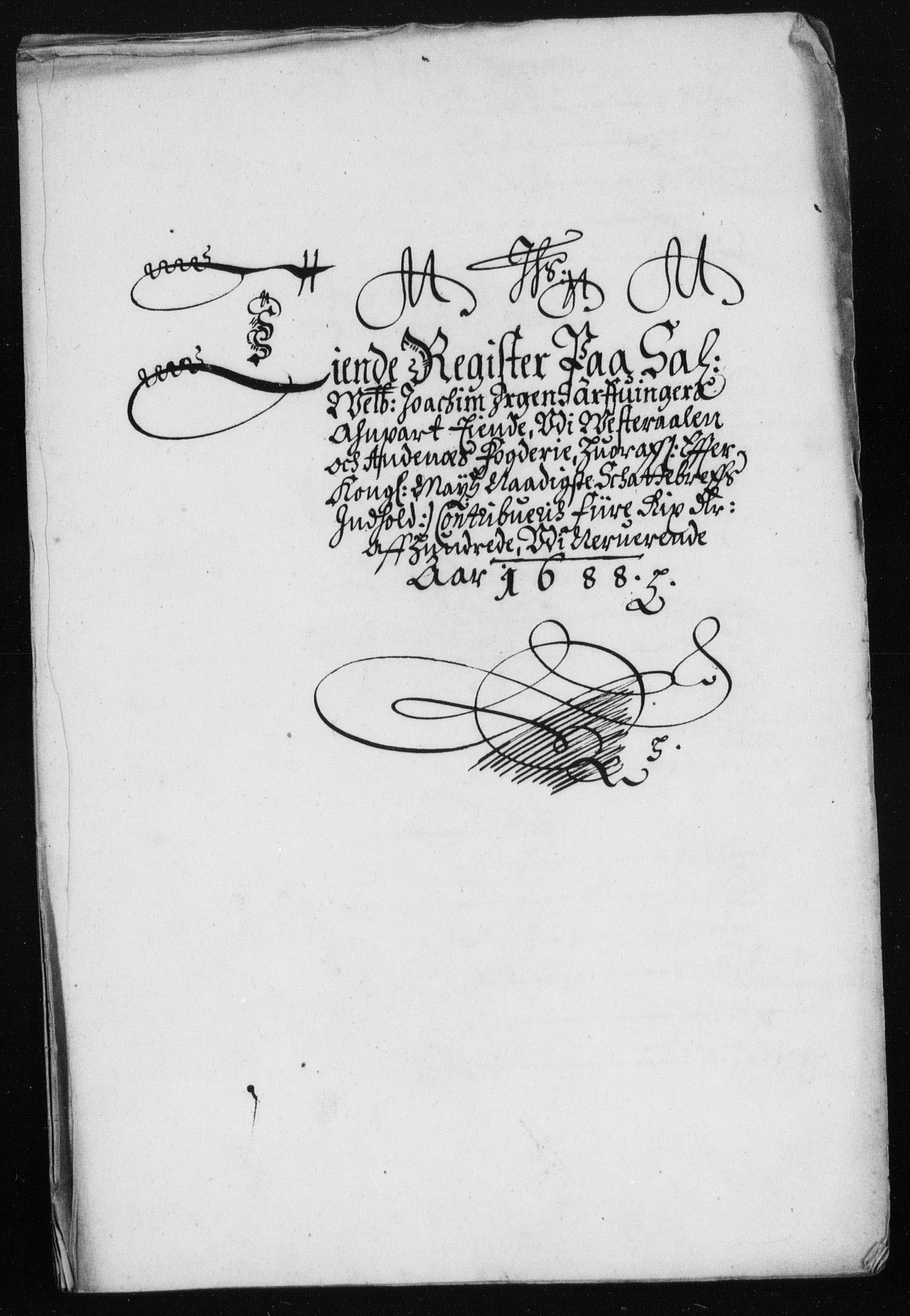 Rentekammeret inntil 1814, Reviderte regnskaper, Stiftamtstueregnskaper, Trondheim stiftamt og Nordland amt, RA/EA-6044/R/Rh/L0012: Nordland amt, 1688