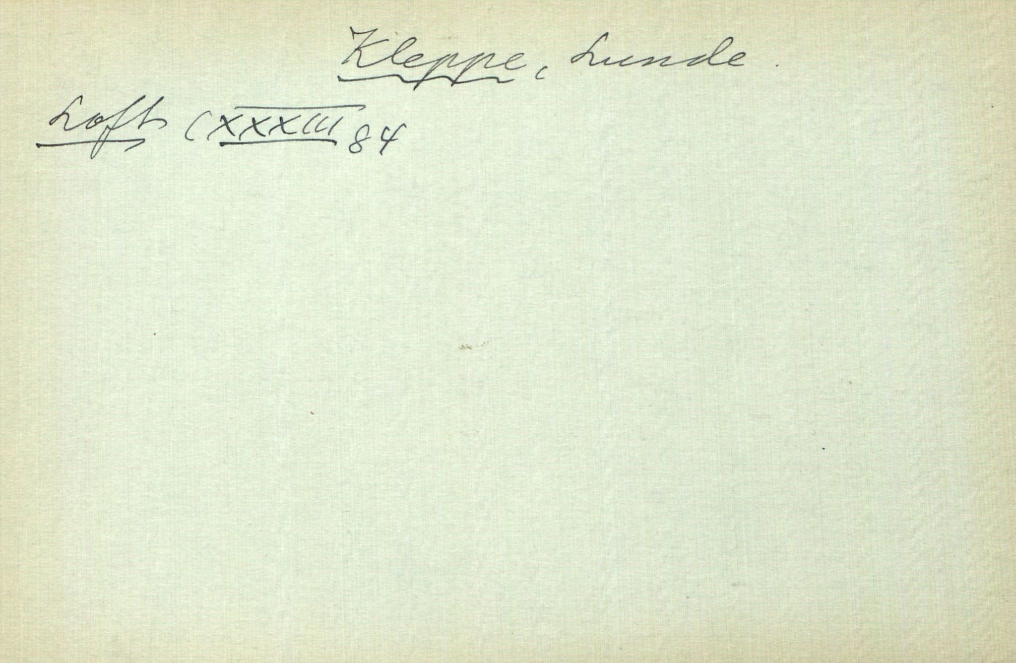 Rikard Berge, TEMU/TGM-A-1003/I/L0011: Personregister- K, 1910-1950