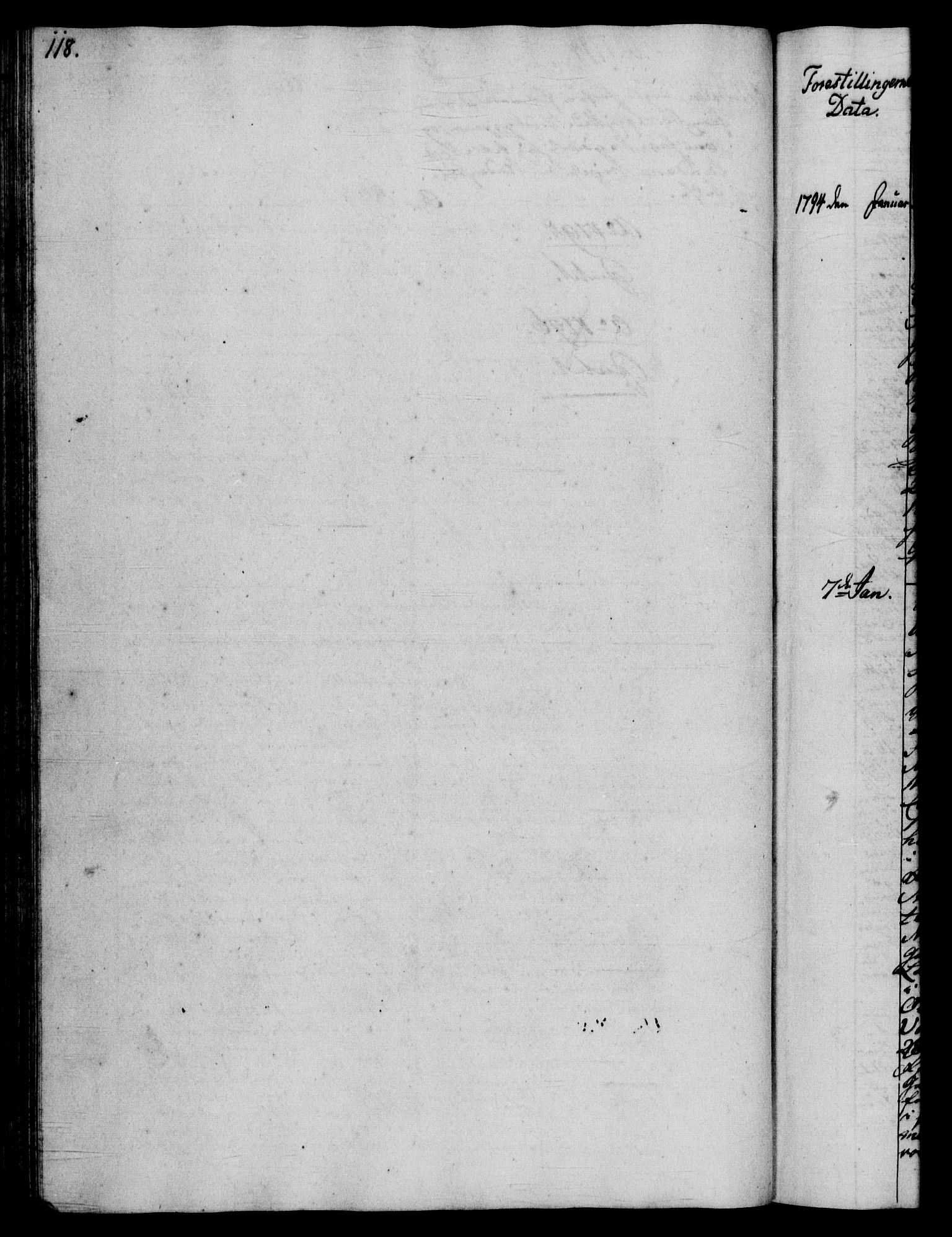Rentekammeret, Kammerkanselliet, RA/EA-3111/G/Gf/Gfb/L0014: Register til norske relasjons- og resolusjonsprotokoller (merket RK 52.109), 1794-1796, s. 118