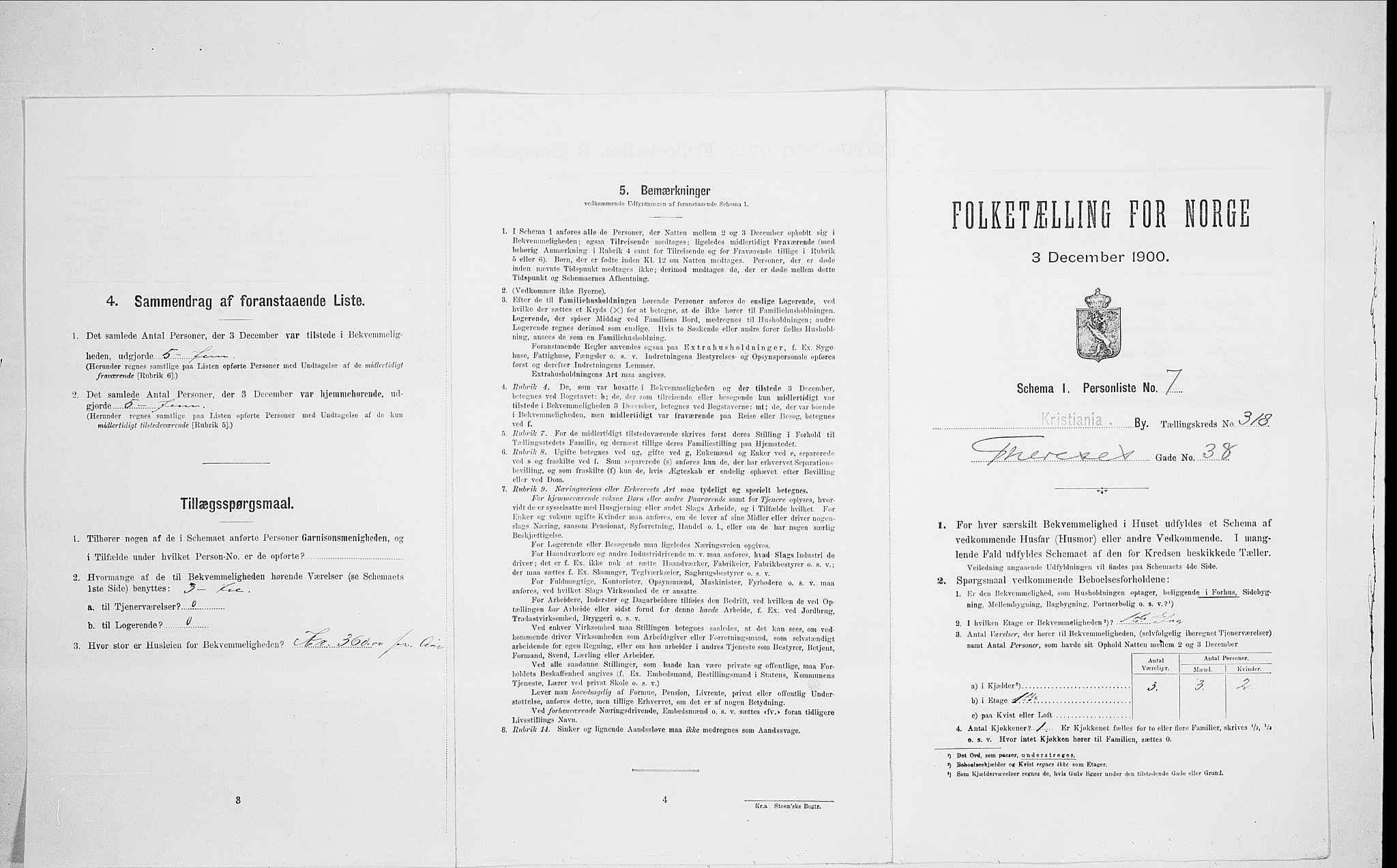 SAO, Folketelling 1900 for 0301 Kristiania kjøpstad, 1900, s. 97213