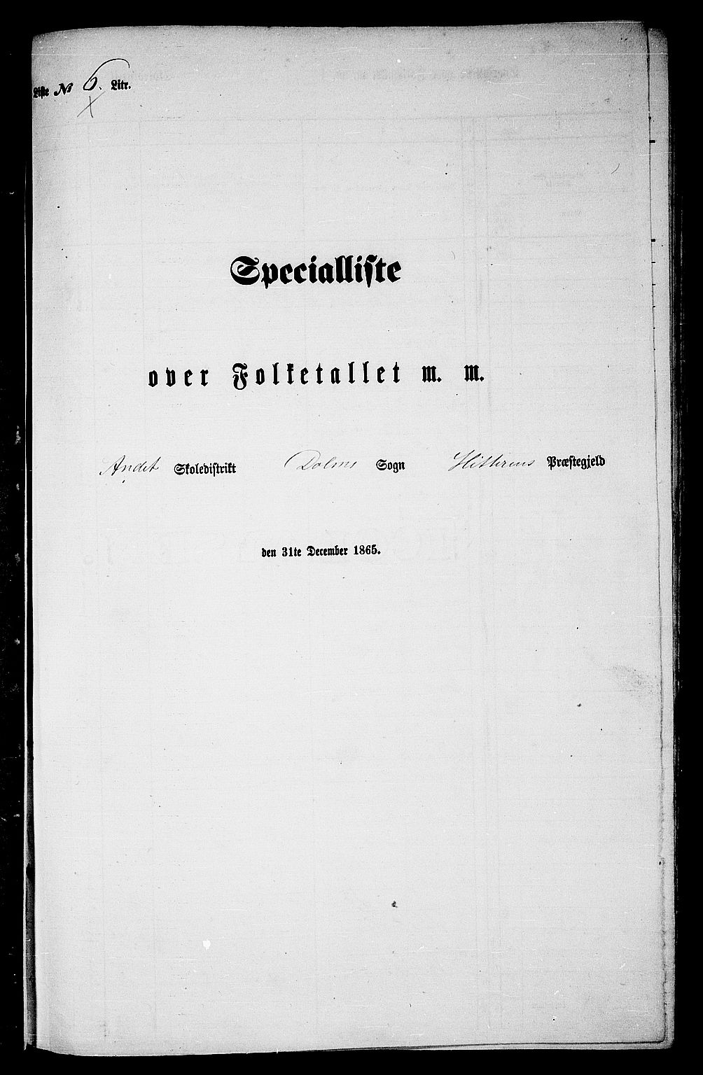 RA, Folketelling 1865 for 1617P Hitra prestegjeld, 1865, s. 96