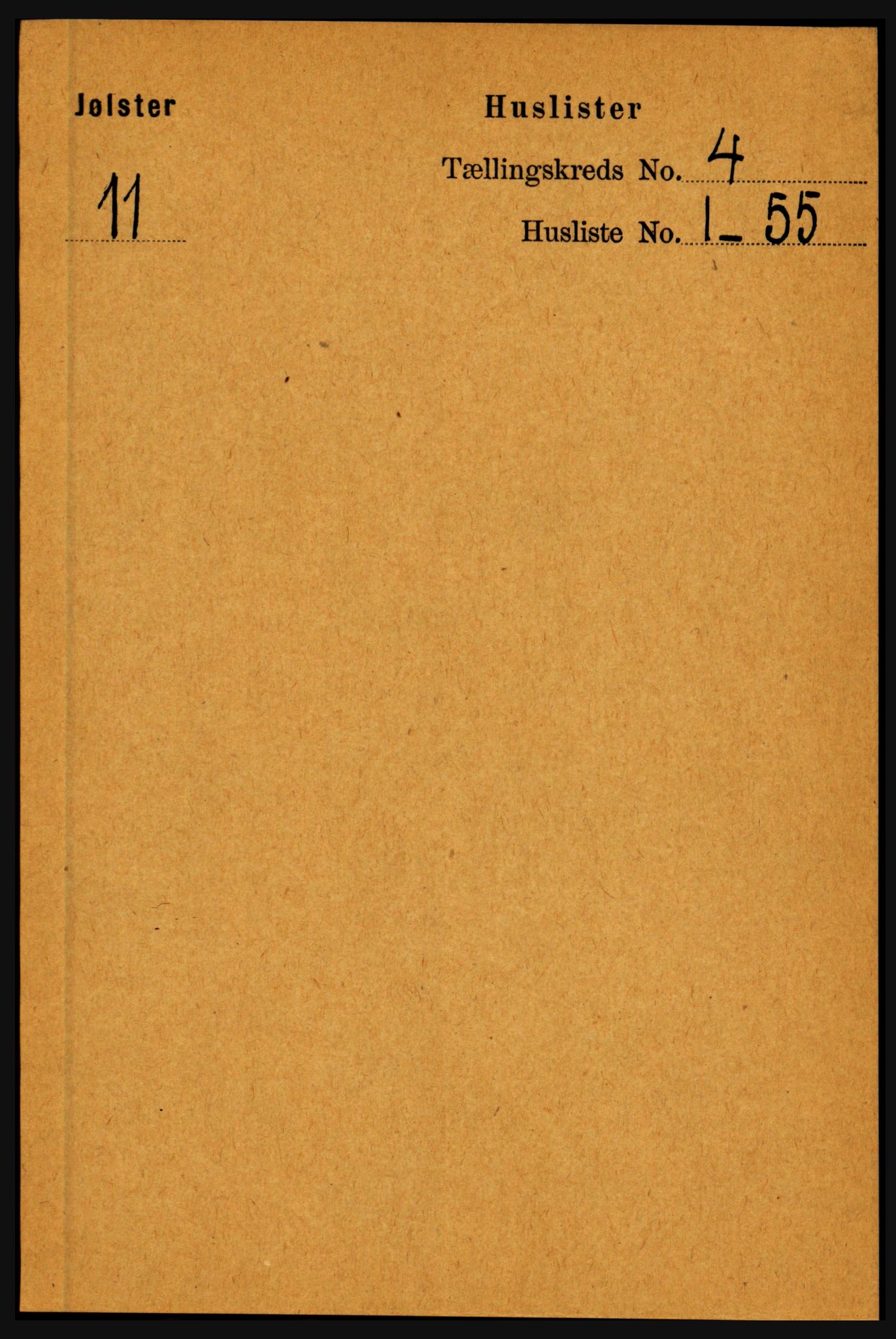 RA, Folketelling 1891 for 1431 Jølster herred, 1891, s. 1327