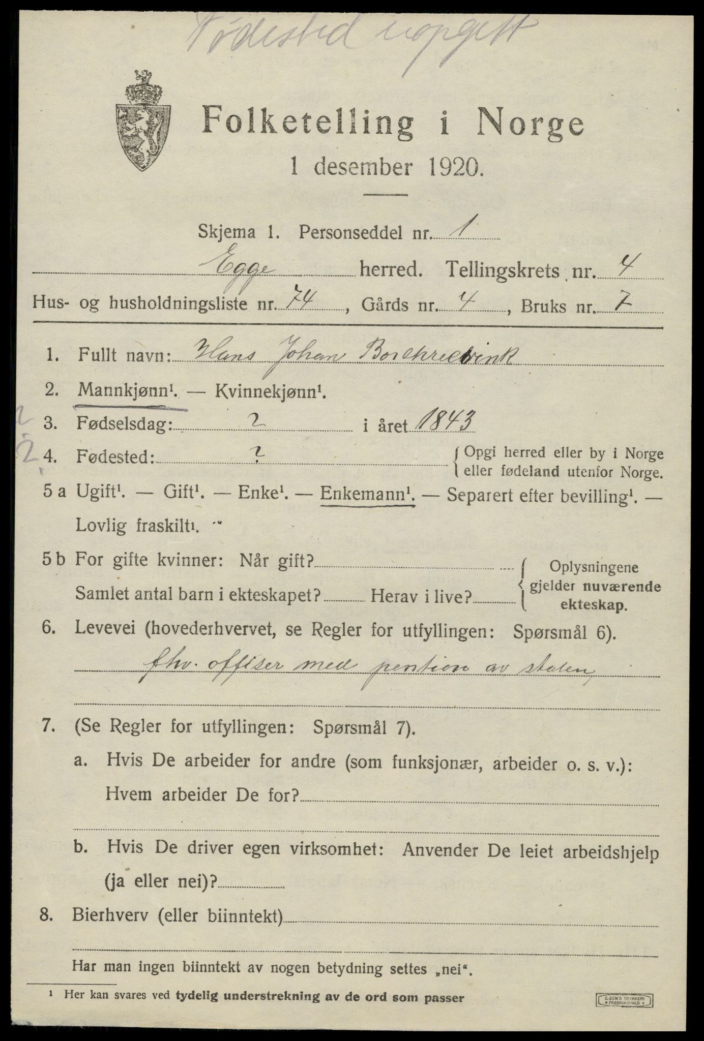 SAT, Folketelling 1920 for 1733 Egge herred, 1920, s. 3344