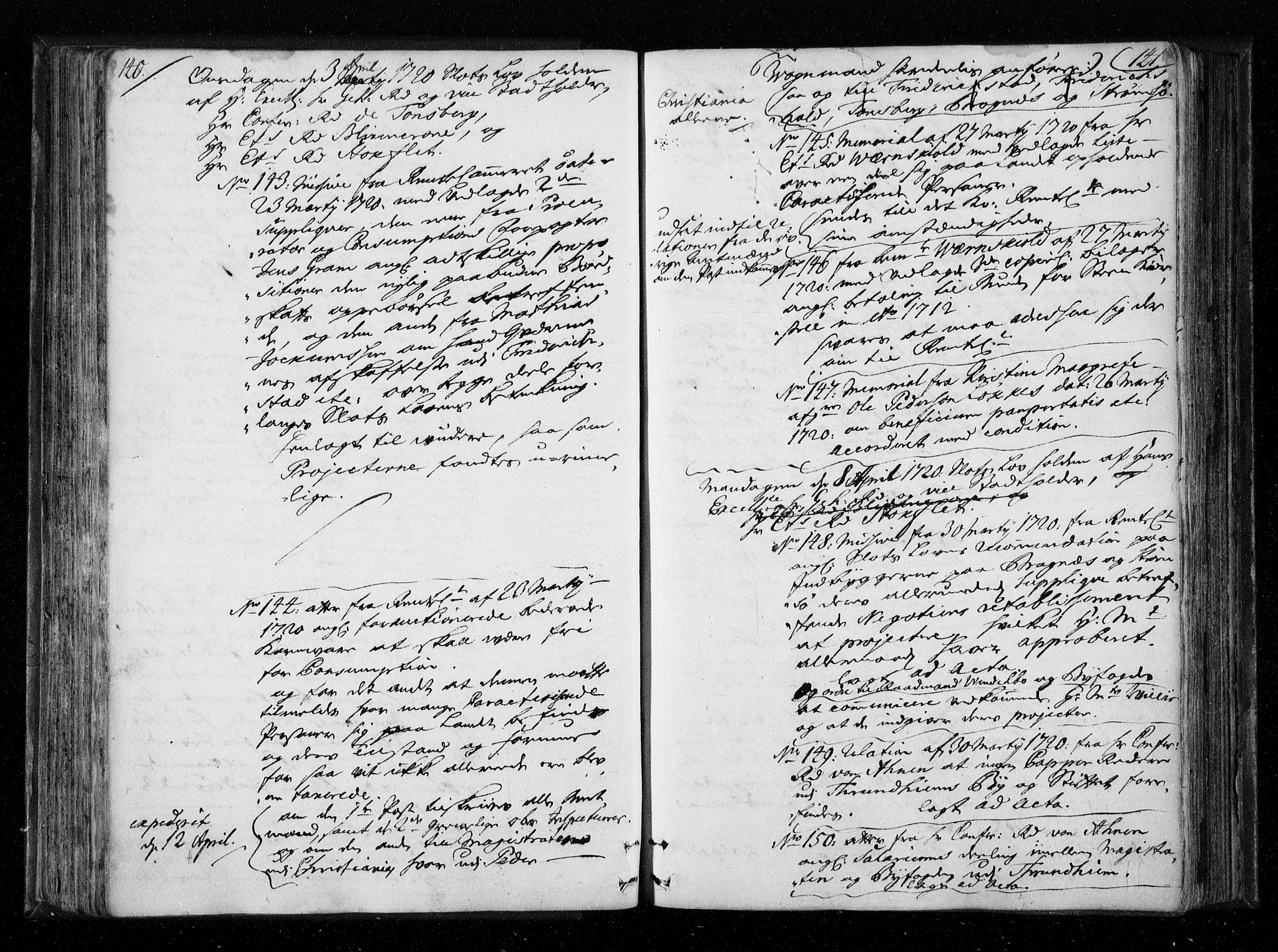Stattholderembetet 1572-1771, AV/RA-EA-2870/Aa/L0010: Voteringsprotokoll (konseptprotokoll), 1719-1722, s. 140-141