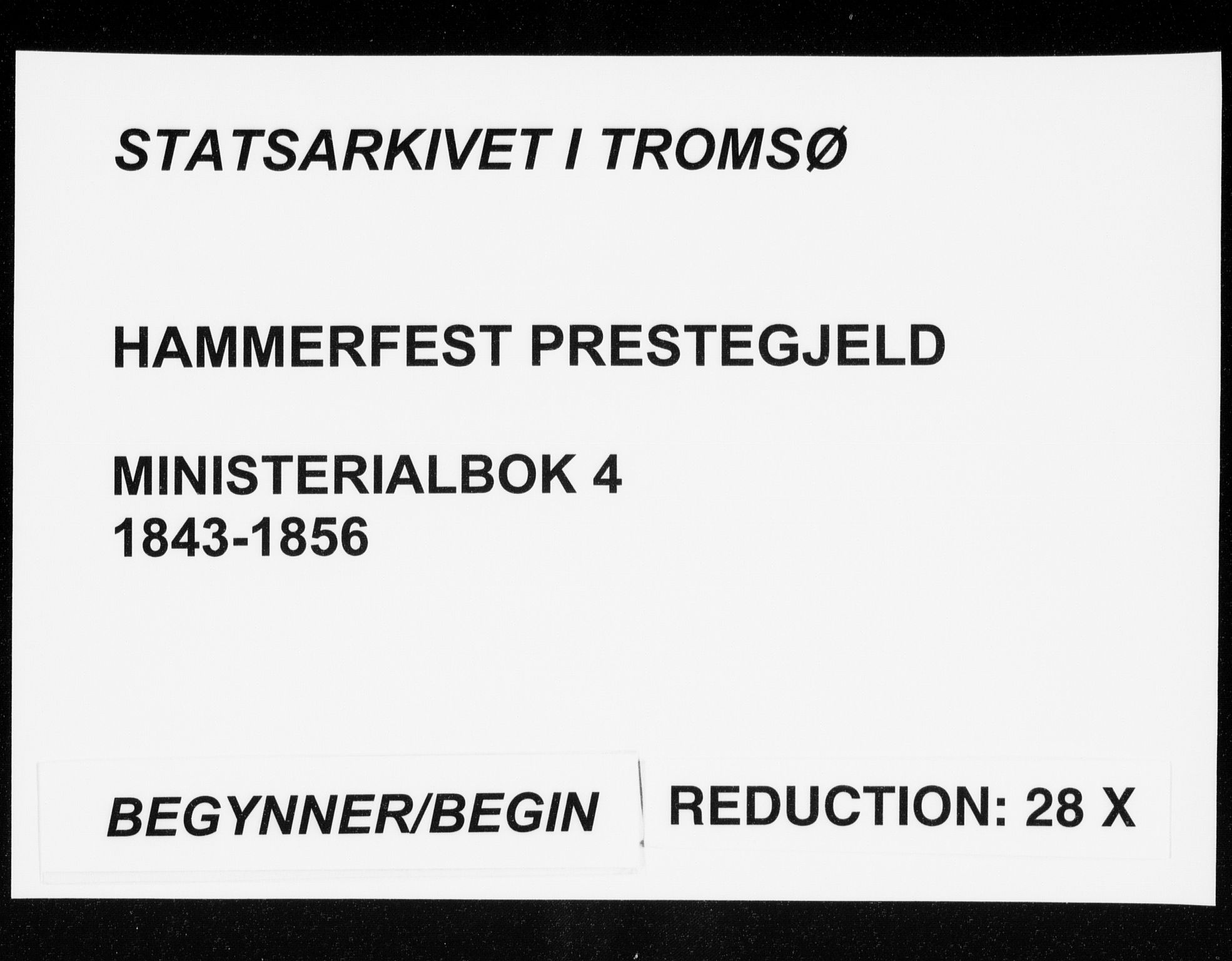 Hammerfest sokneprestkontor, SATØ/S-1347/H/Ha/L0004.kirke: Ministerialbok nr. 4, 1843-1856