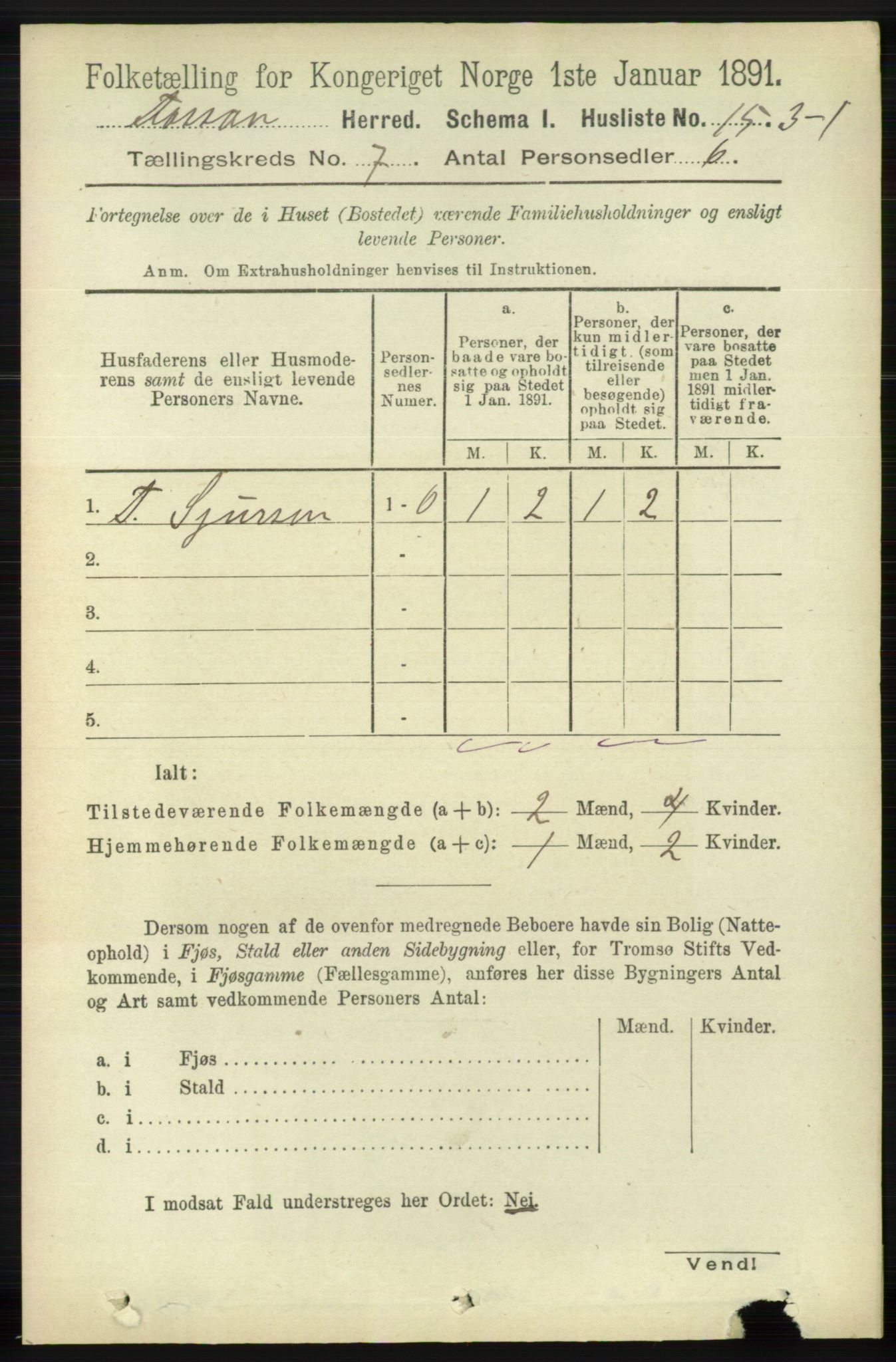 RA, Folketelling 1891 for 1129 Forsand herred, 1891, s. 1204