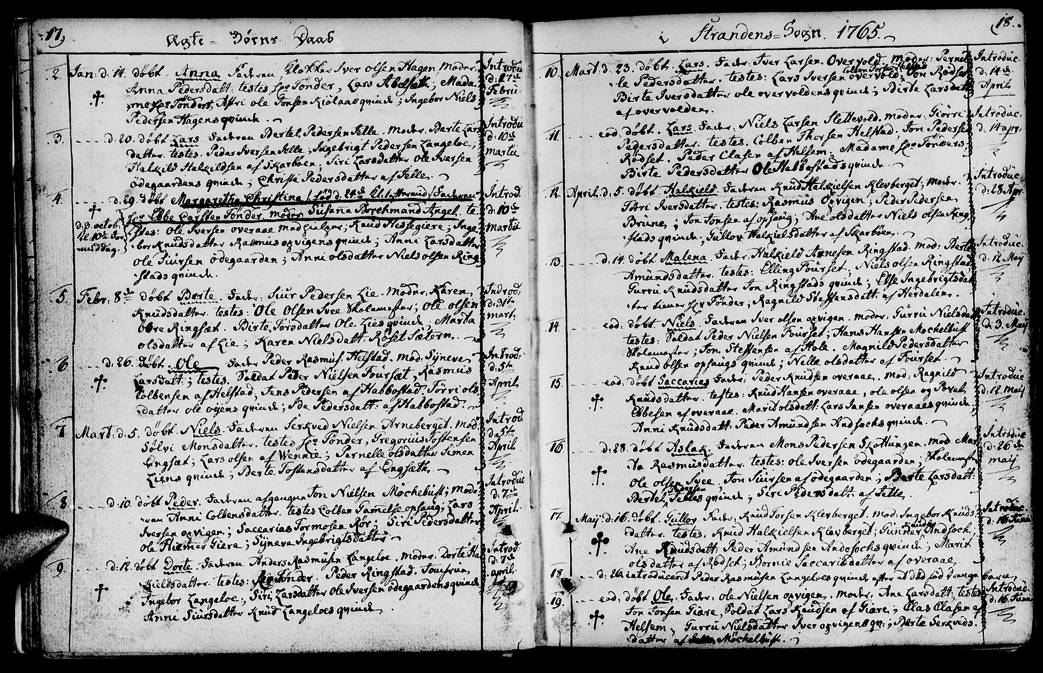 Ministerialprotokoller, klokkerbøker og fødselsregistre - Møre og Romsdal, AV/SAT-A-1454/520/L0271: Ministerialbok nr. 520A01, 1759-1801, s. 17-18