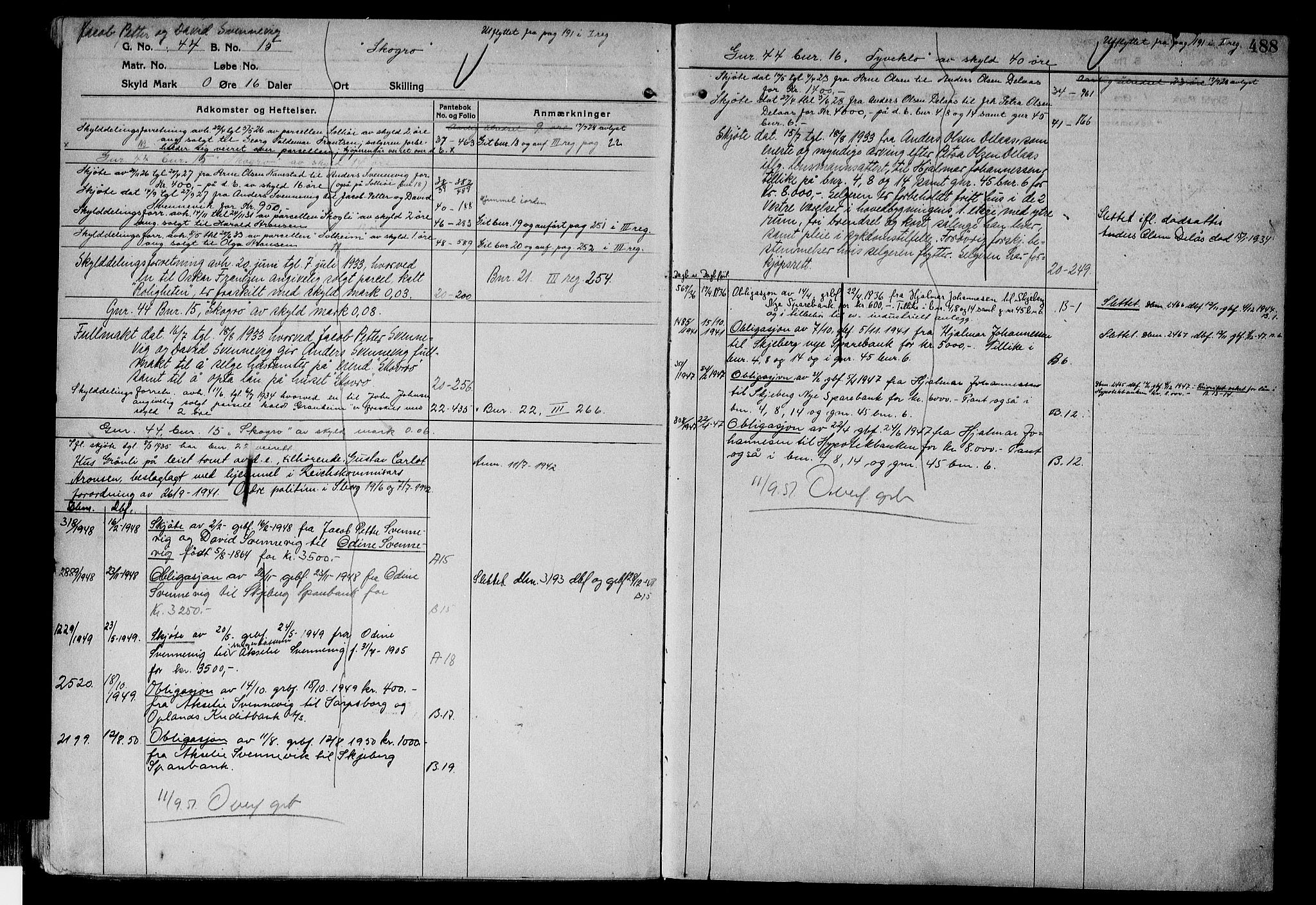 Tune sorenskriveri, AV/SAO-A-10470/G/Ga/Gab/Gabf/L0002b: Panteregister nr. VI 2b, 1910-1953, s. 488