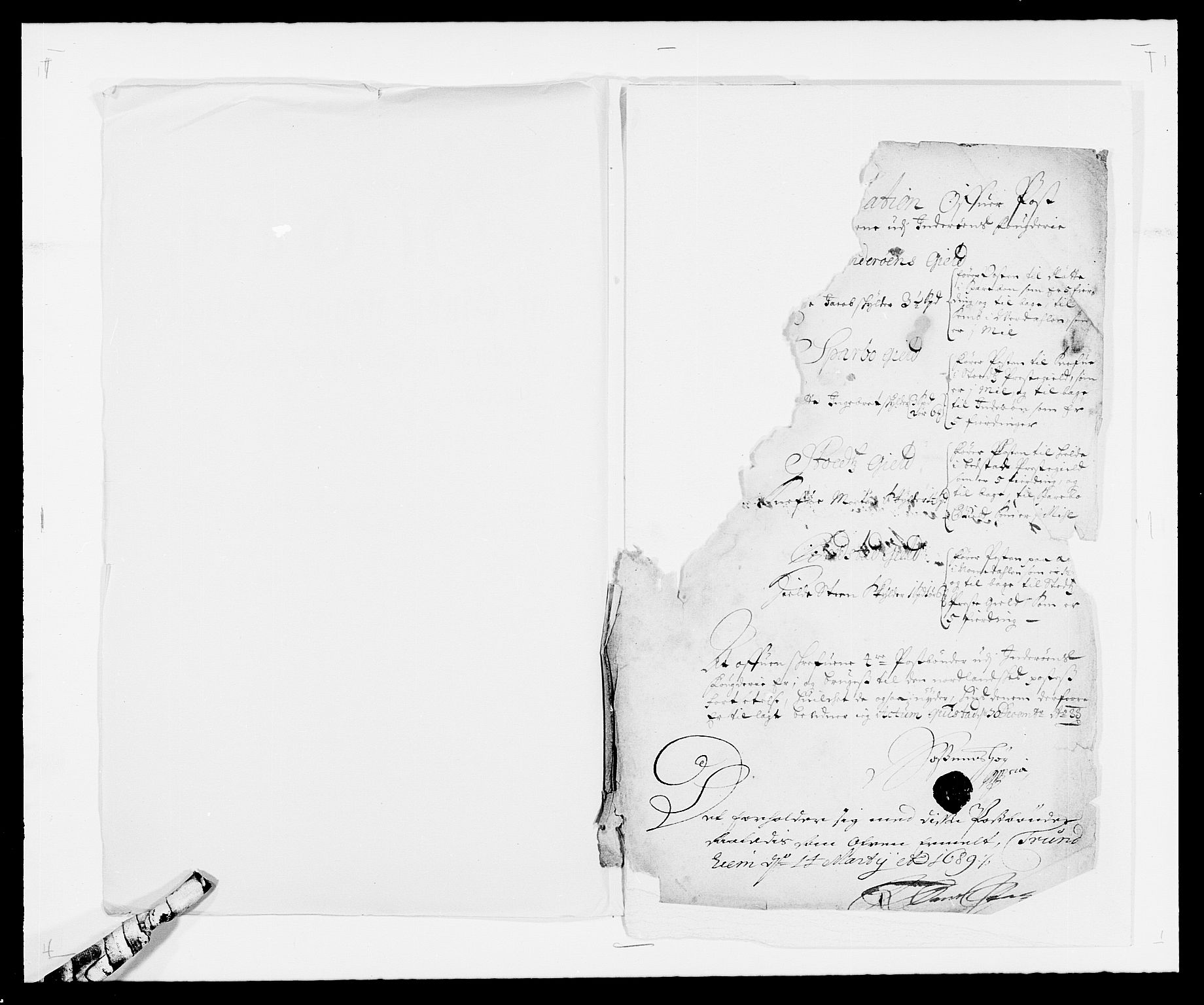 Rentekammeret inntil 1814, Reviderte regnskaper, Fogderegnskap, RA/EA-4092/R63/L4306: Fogderegnskap Inderøy, 1687-1689, s. 382