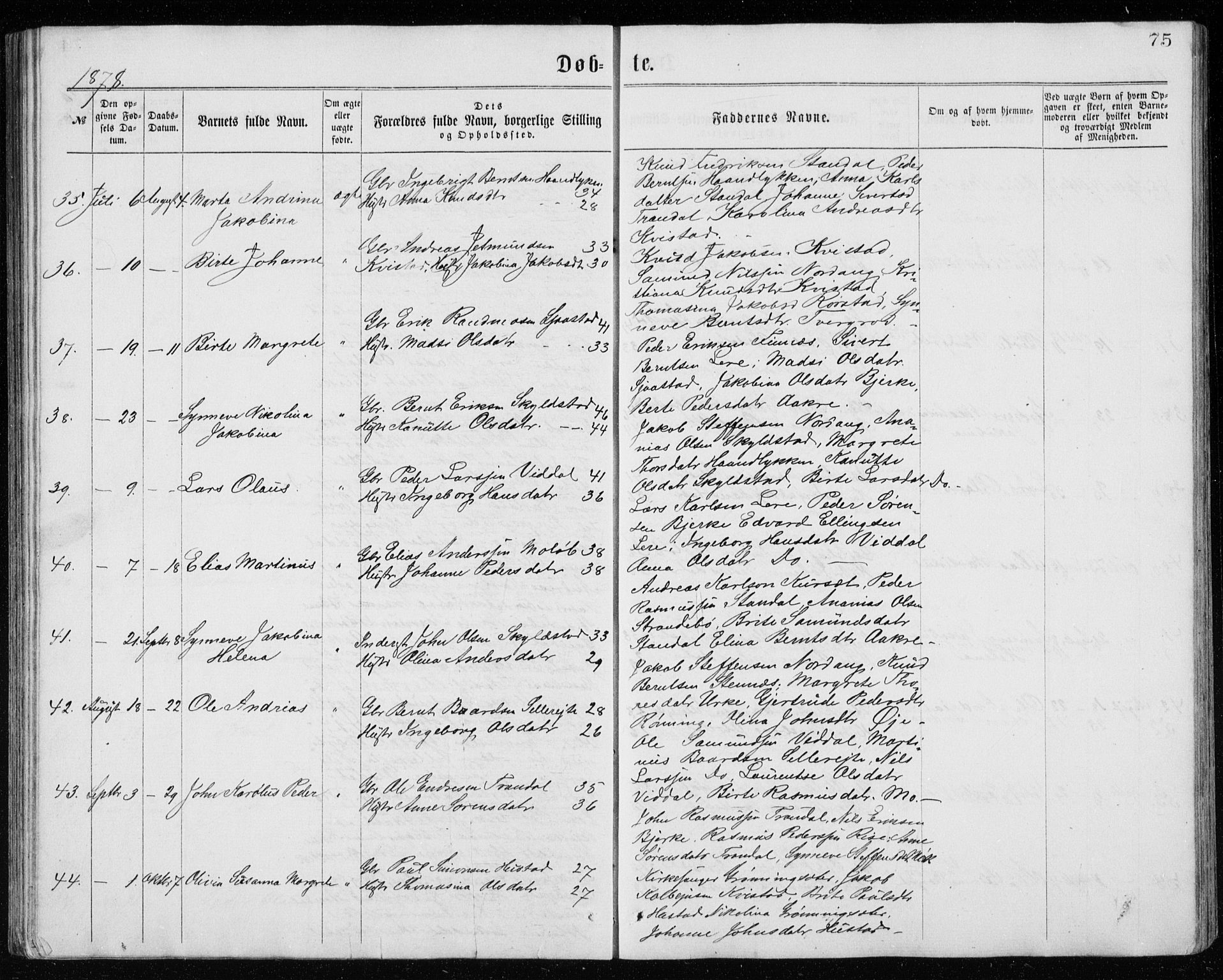 Ministerialprotokoller, klokkerbøker og fødselsregistre - Møre og Romsdal, AV/SAT-A-1454/515/L0214: Klokkerbok nr. 515C01, 1865-1883, s. 75