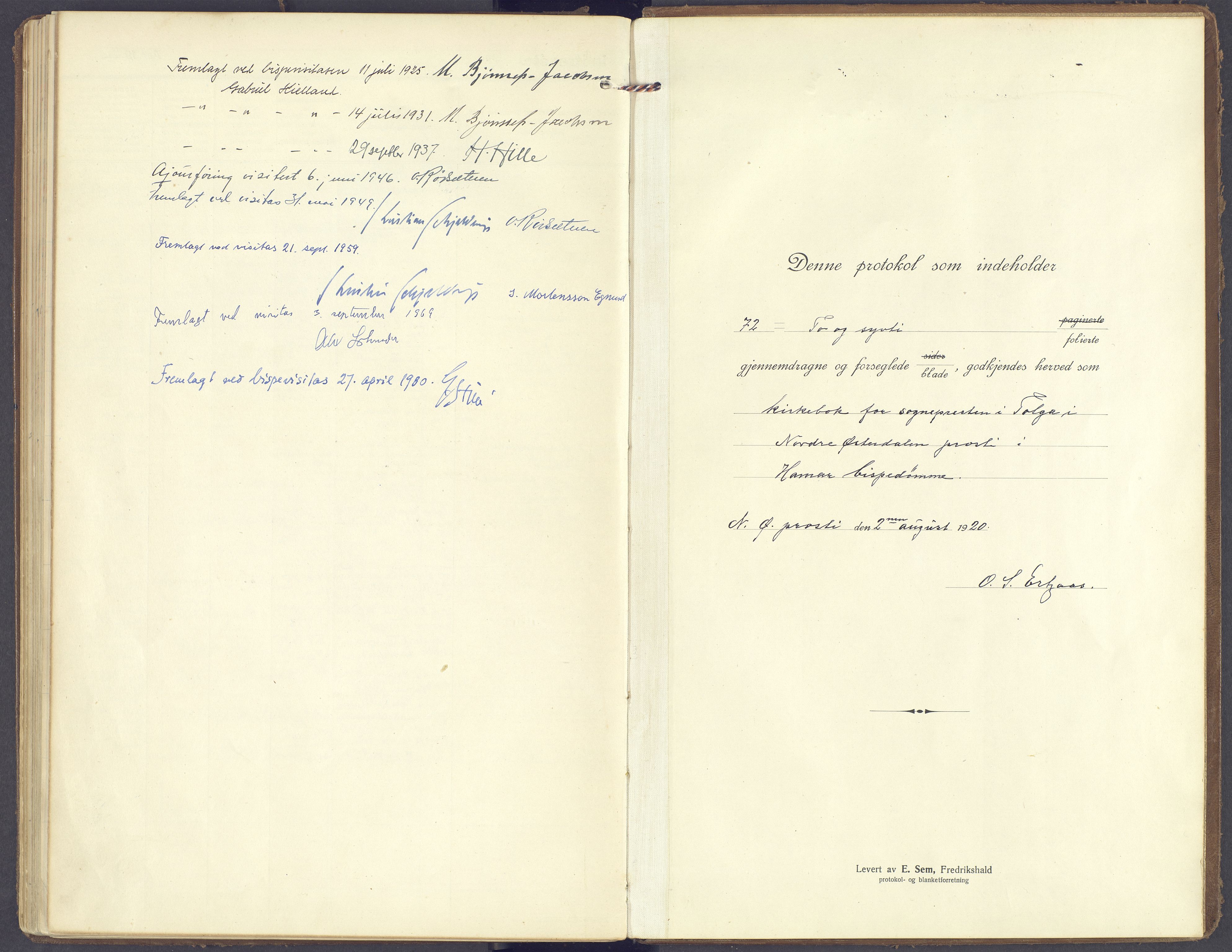 Tolga prestekontor, AV/SAH-PREST-062/K/L0019: Ministerialbok nr. 19, 1921-1974