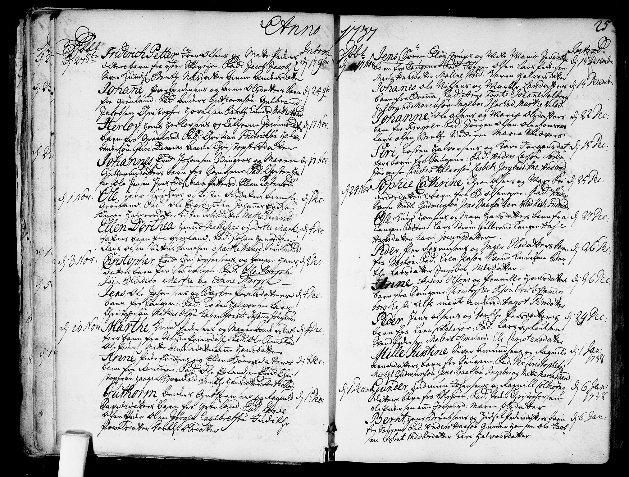 Aker prestekontor kirkebøker, AV/SAO-A-10861/F/L0007: Ministerialbok nr. 7, 1734-1748, s. 25