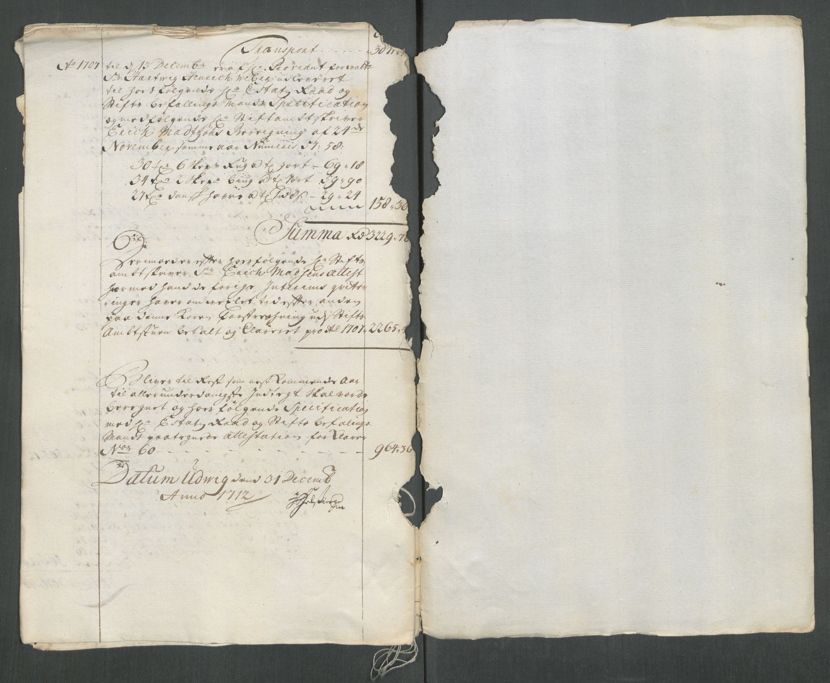 Rentekammeret inntil 1814, Reviderte regnskaper, Fogderegnskap, AV/RA-EA-4092/R63/L4320: Fogderegnskap Inderøy, 1712, s. 10