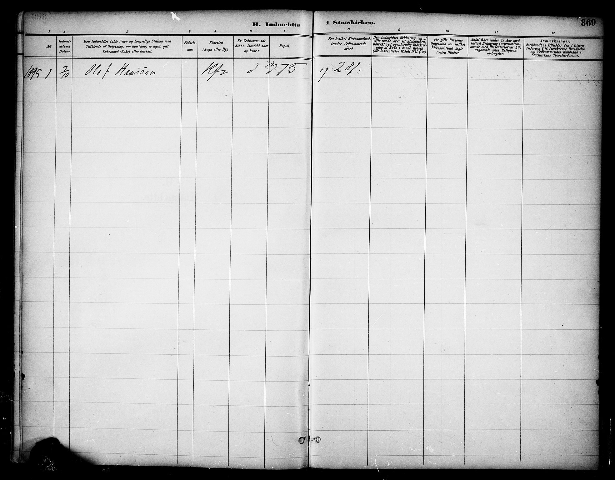 Ringsaker prestekontor, SAH/PREST-014/K/Ka/L0017: Ministerialbok nr. 17, 1891-1902, s. 369