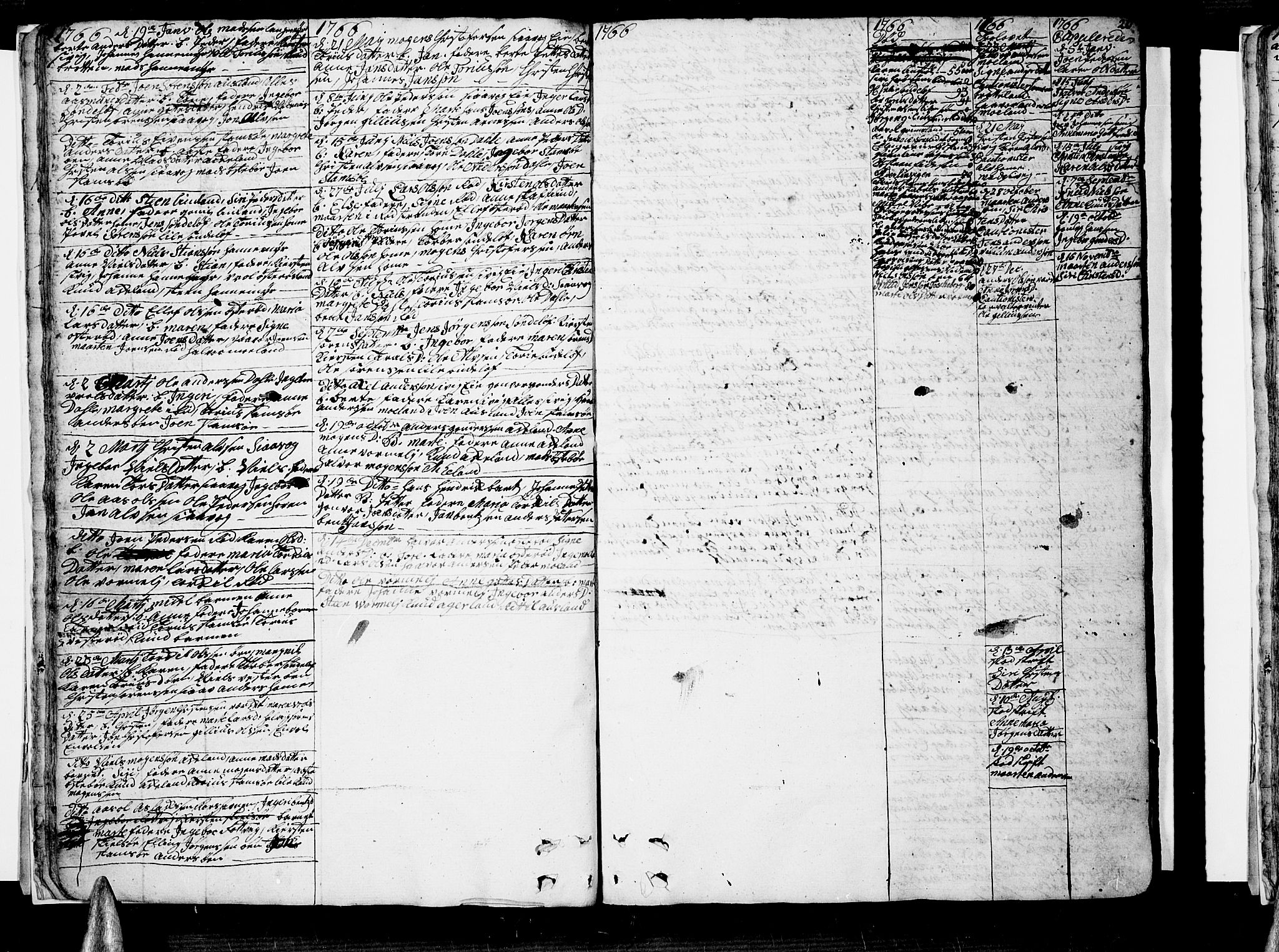 Søndeled sokneprestkontor, AV/SAK-1111-0038/F/Fb/L0001: Klokkerbok nr. B 1, 1746-1816, s. 20