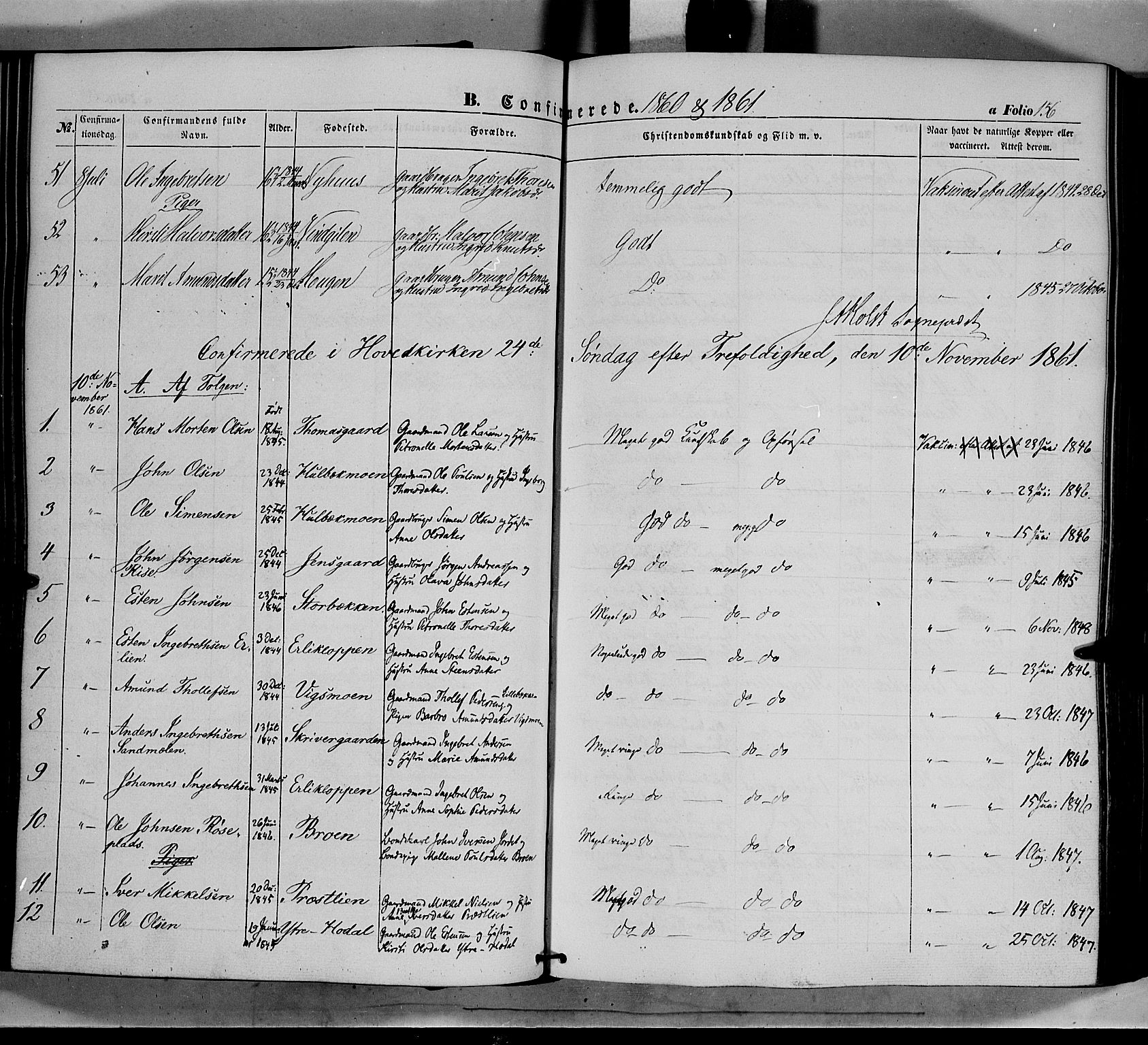 Tolga prestekontor, AV/SAH-PREST-062/K/L0006: Ministerialbok nr. 6, 1852-1876, s. 156