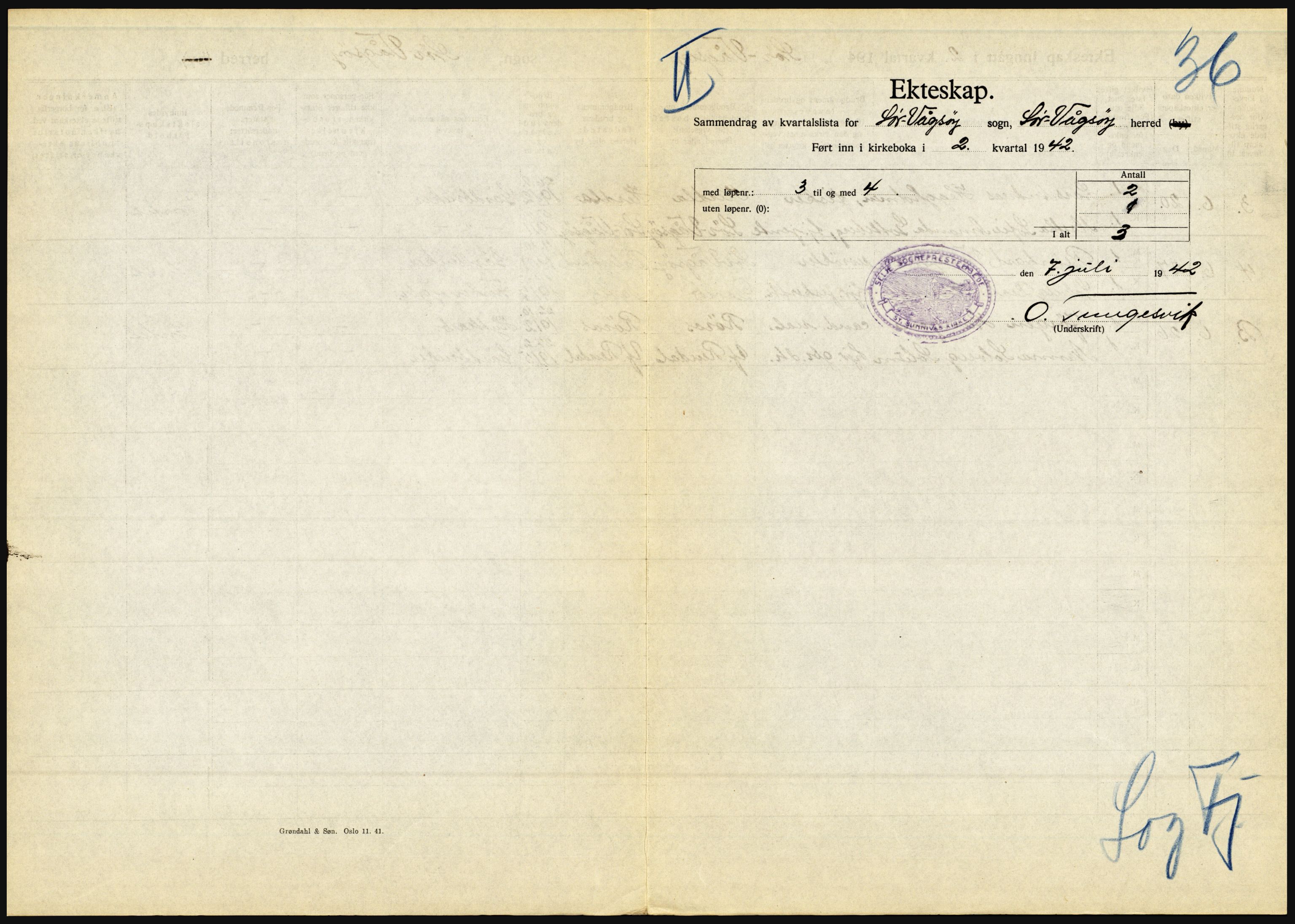 Statistisk sentralbyrå, Sosiodemografiske emner, Befolkning, AV/RA-S-2228/D/Df/Dfe/Dfeb/L0031: Sogn og Fjordane, 1942, s. 711