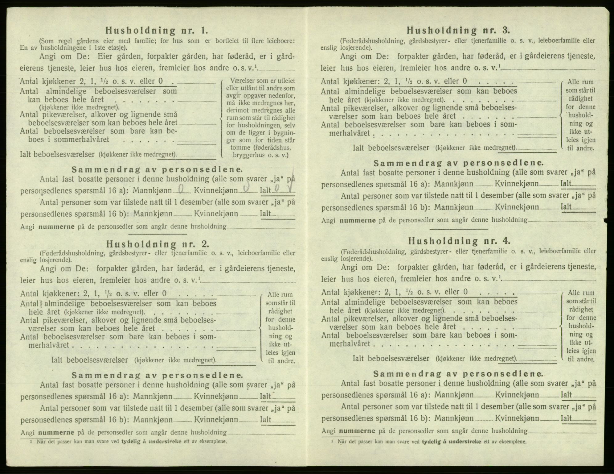 SAB, Folketelling 1920 for 1240 Strandvik herred, 1920, s. 594