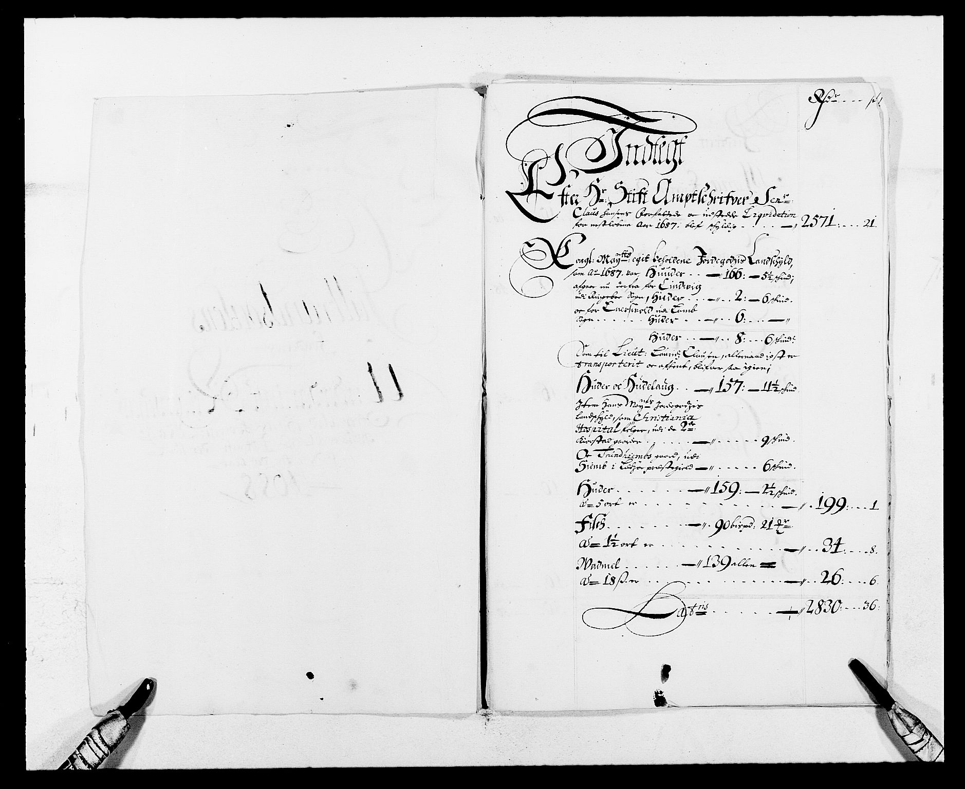 Rentekammeret inntil 1814, Reviderte regnskaper, Fogderegnskap, AV/RA-EA-4092/R17/L1163: Fogderegnskap Gudbrandsdal, 1682-1689, s. 2
